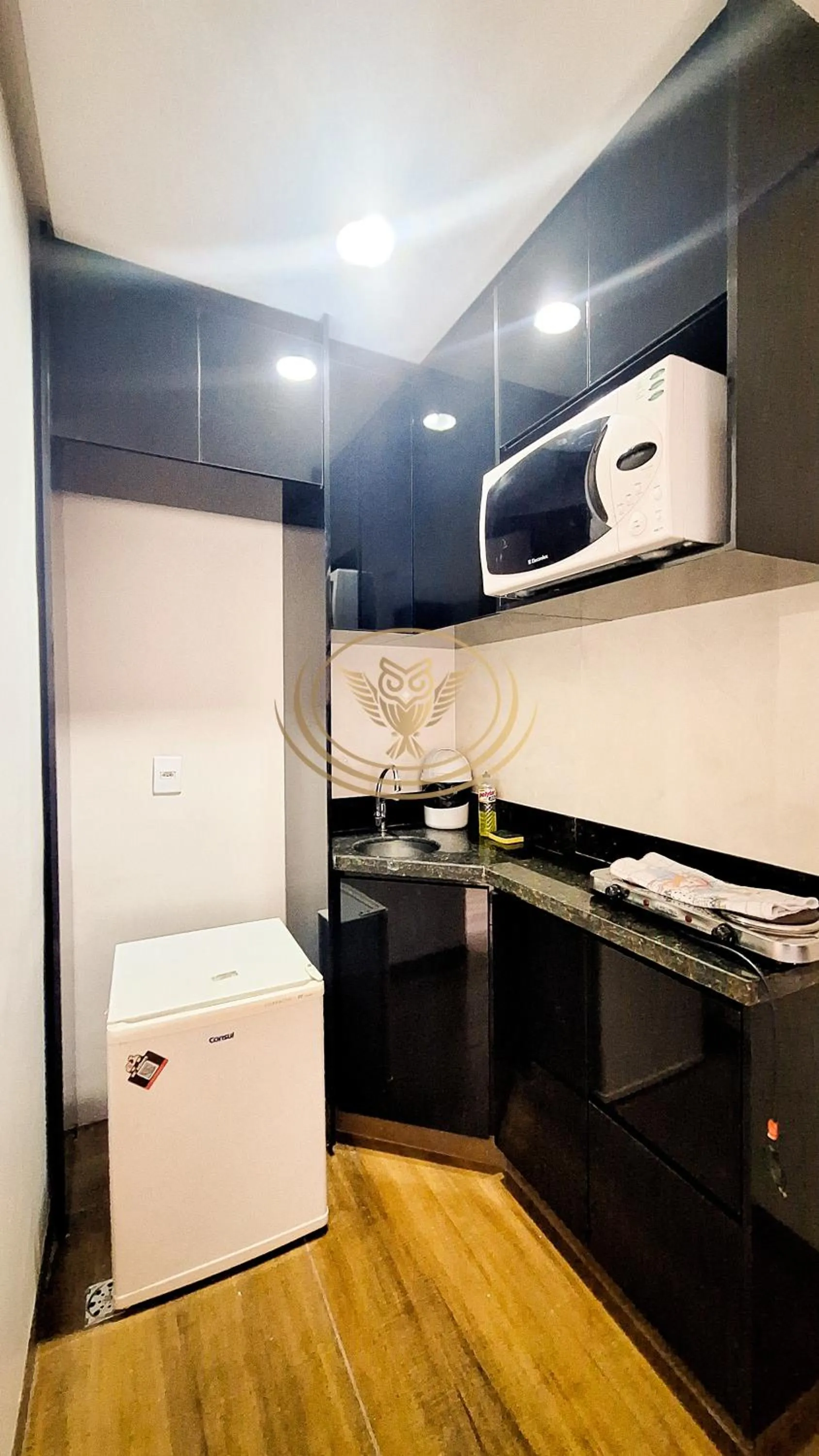 Kitchen or kitchenette in Coruja Imob - Flat Crystal Place