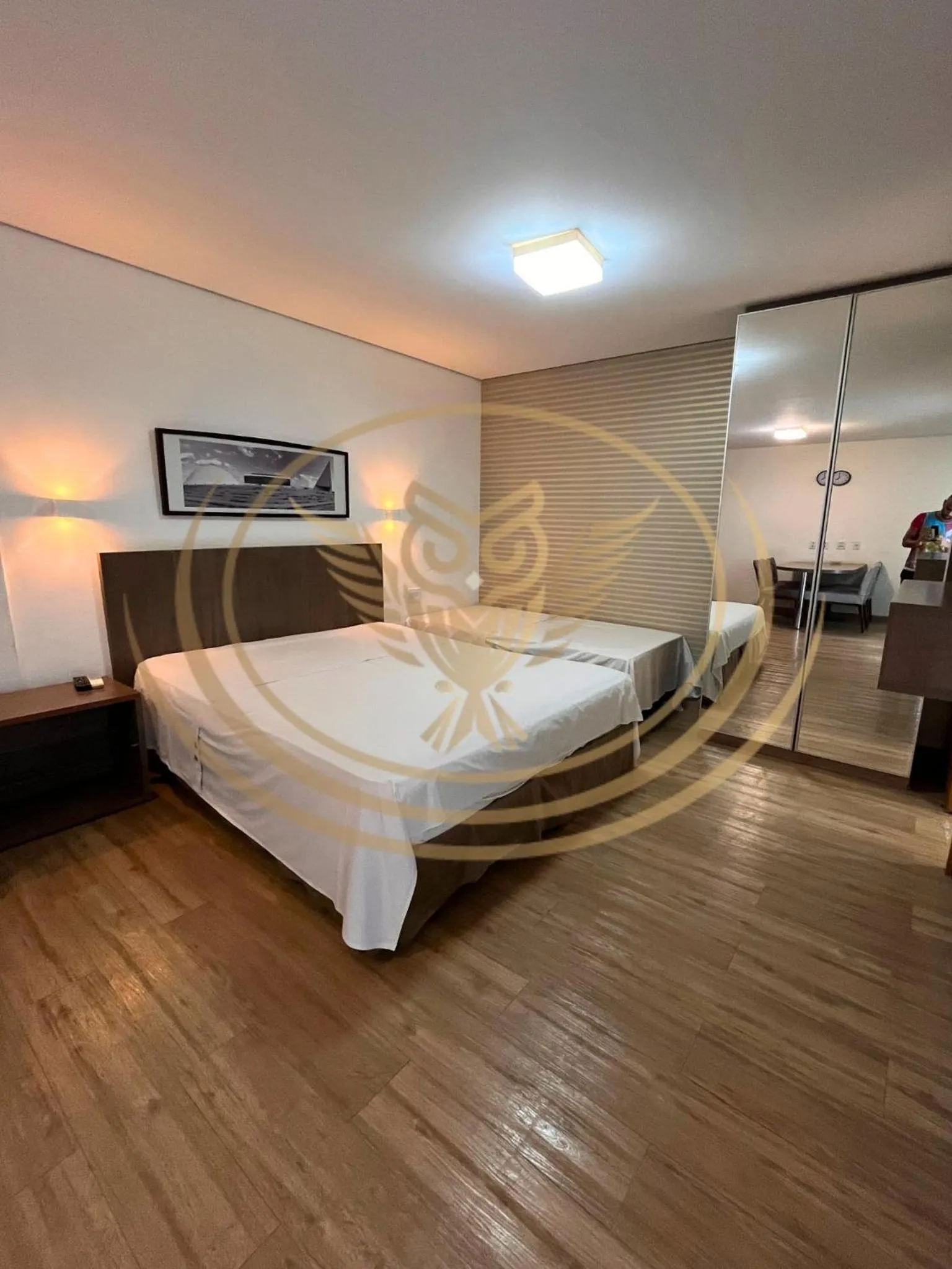 Bedroom, Bed in Coruja Imob - Flat Crystal Place