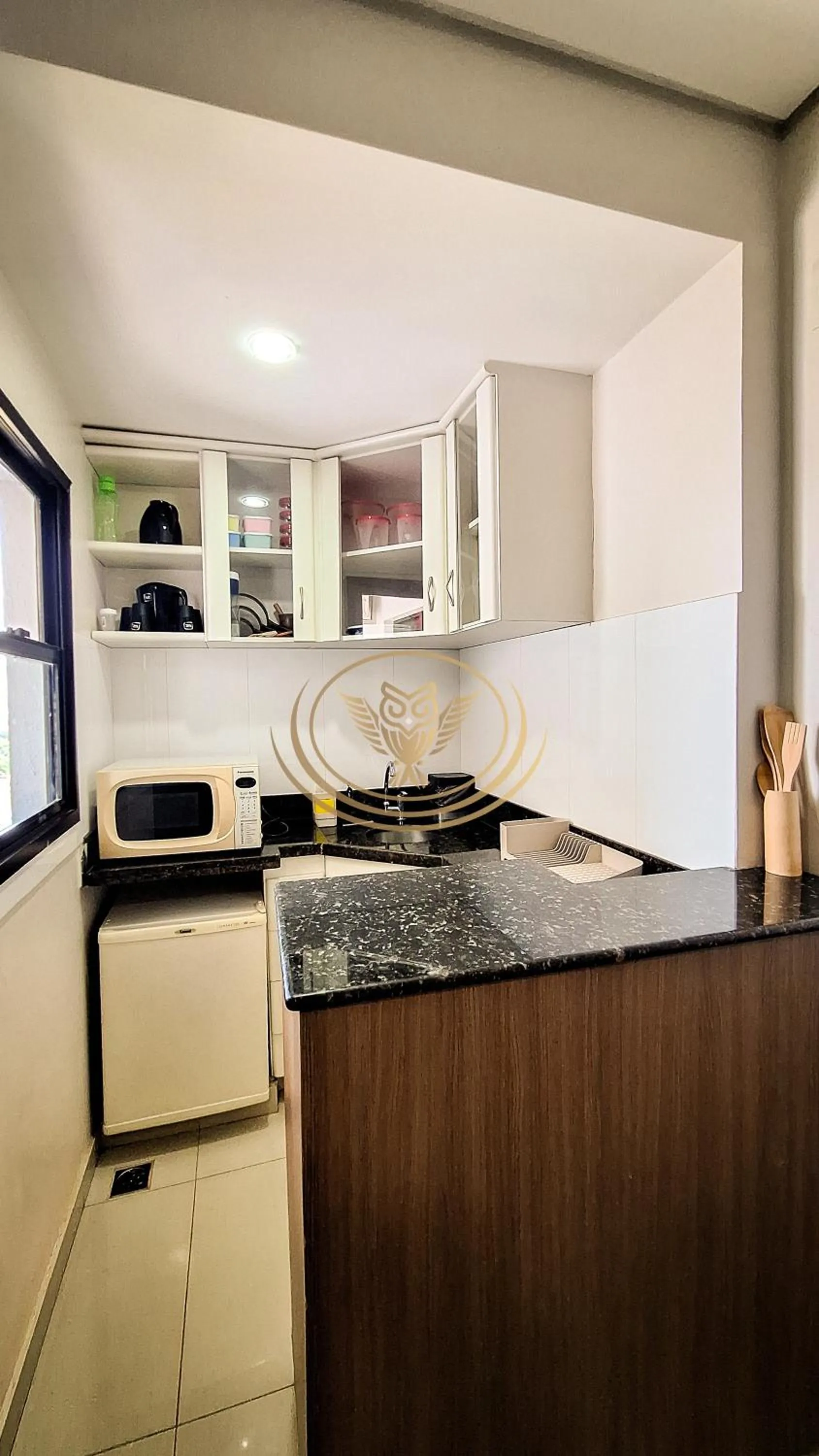 Kitchen or kitchenette in Coruja Imob - Flat Crystal Place