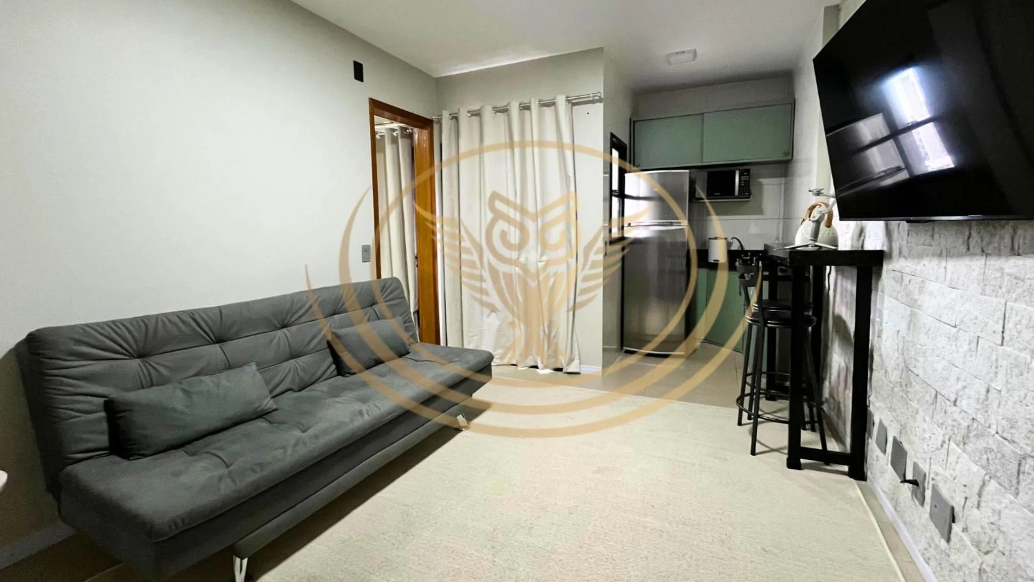 Communal lounge/ TV room in Coruja Imob - Flat Crystal Place