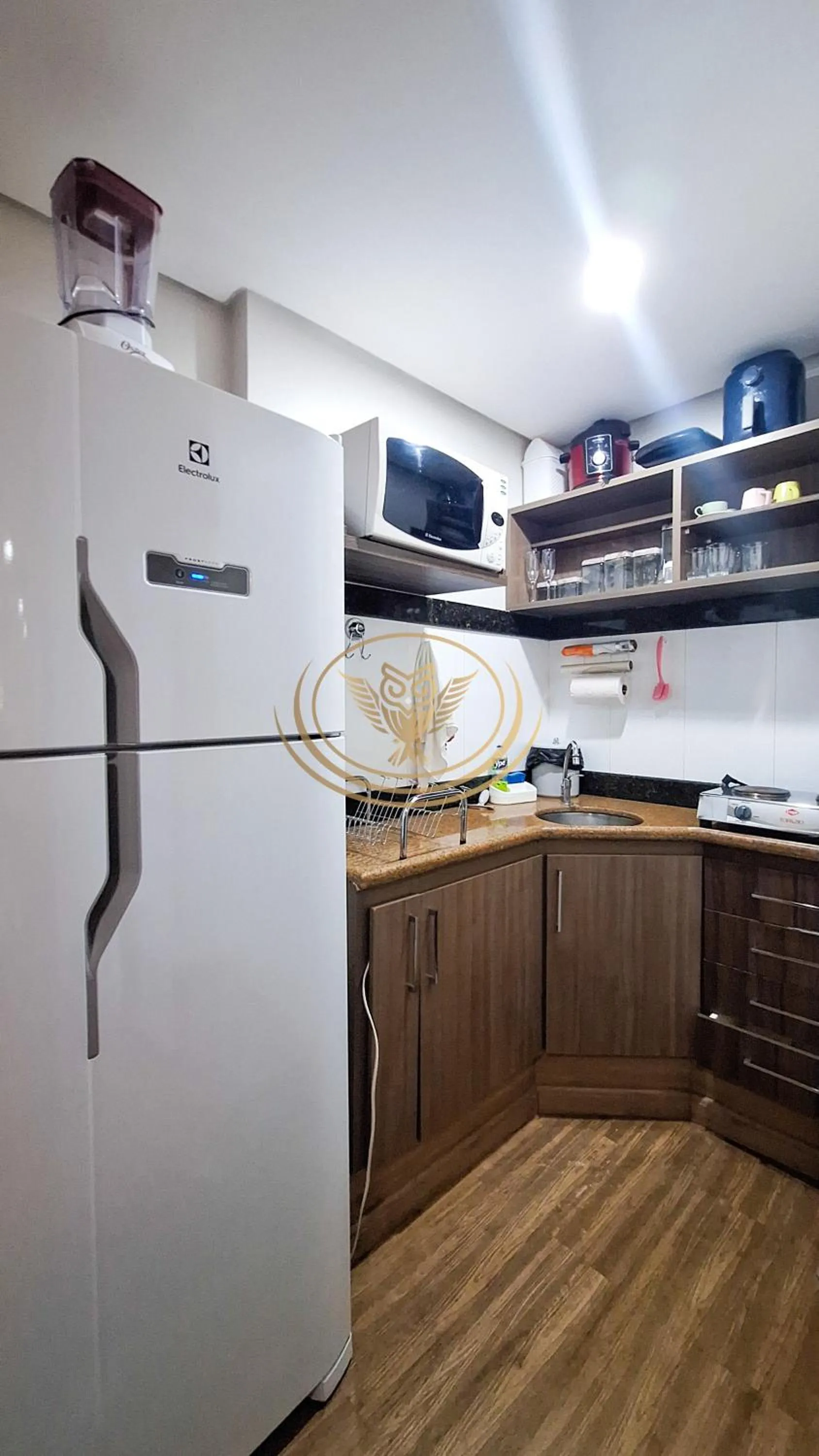 Kitchen or kitchenette in Coruja Imob - Flat Crystal Place