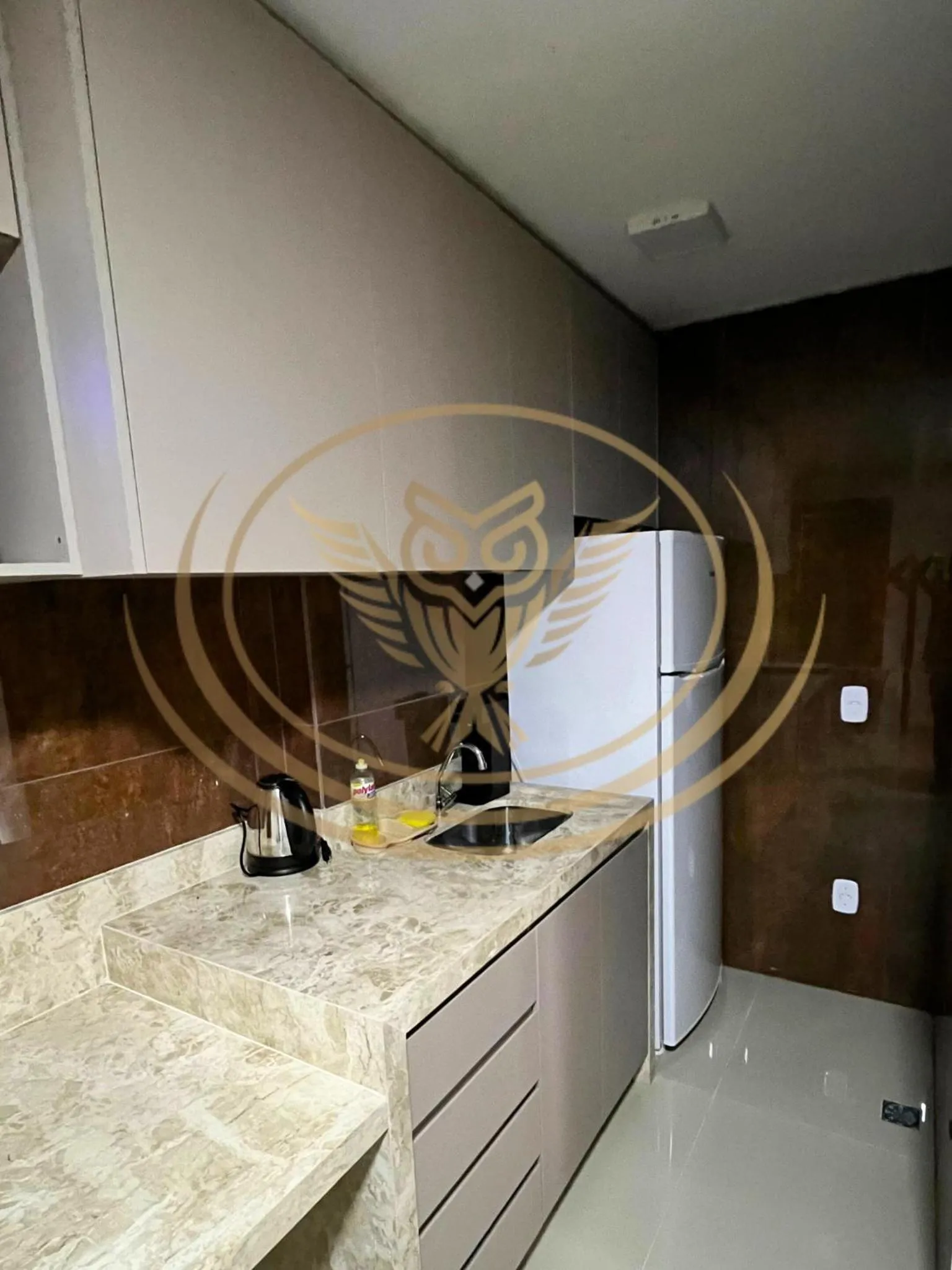 Kitchen or kitchenette in Coruja Imob - Flat Crystal Place