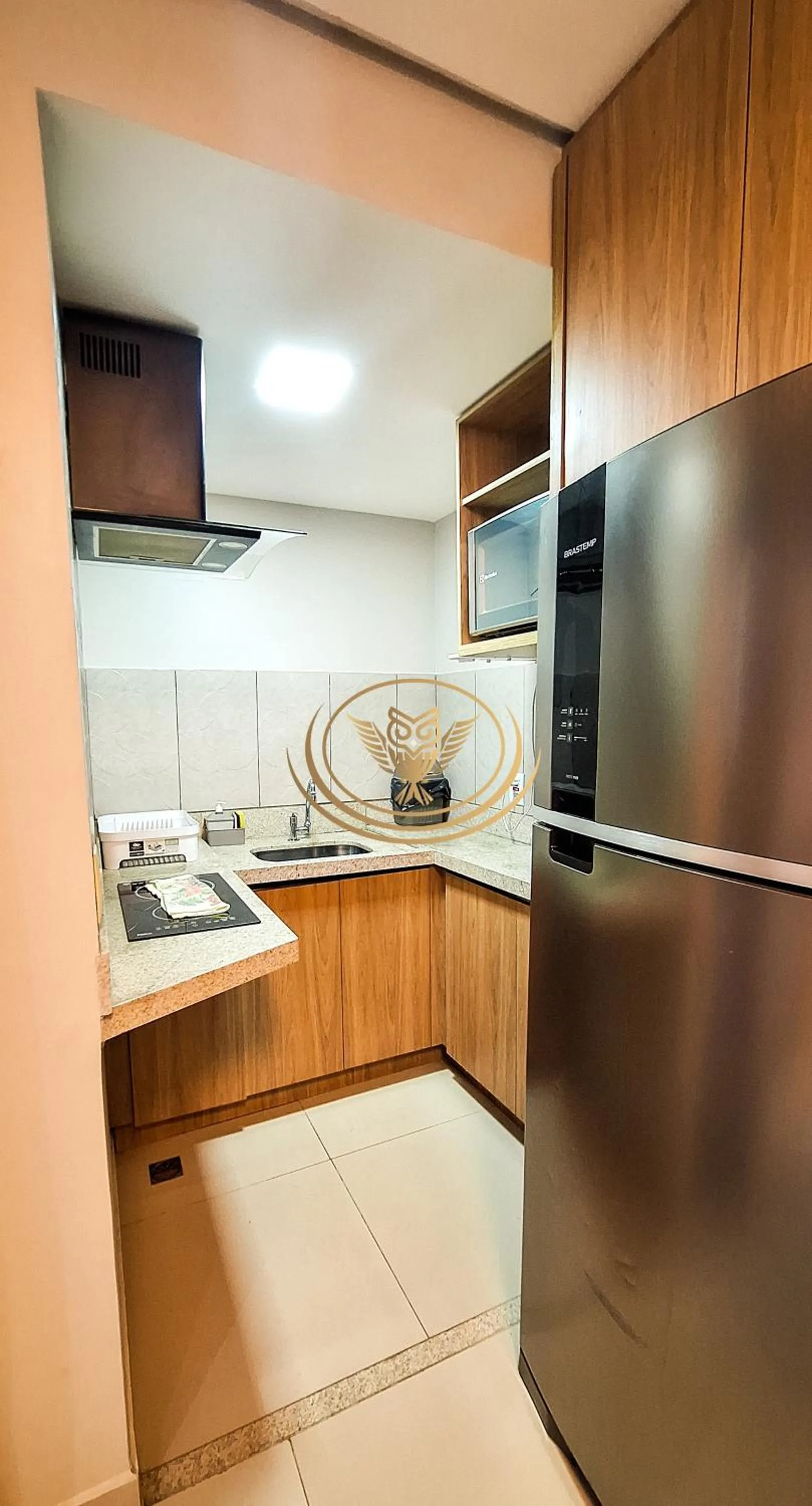 Kitchen or kitchenette in Coruja Imob - Flat Crystal Place