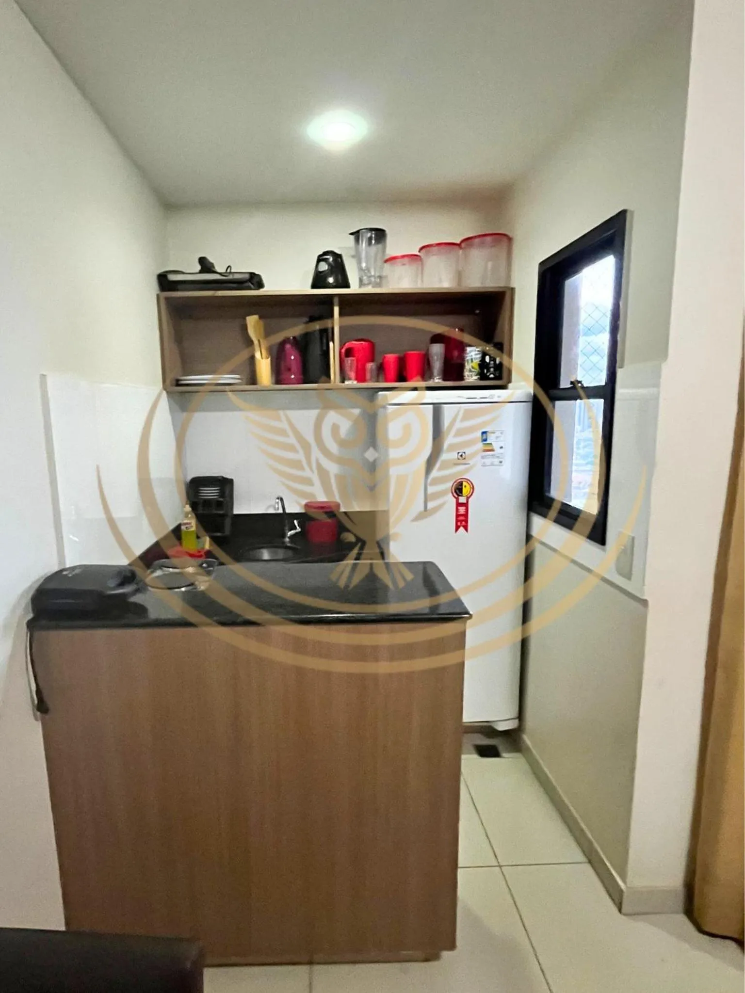 Kitchen or kitchenette in Coruja Imob - Flat Crystal Place