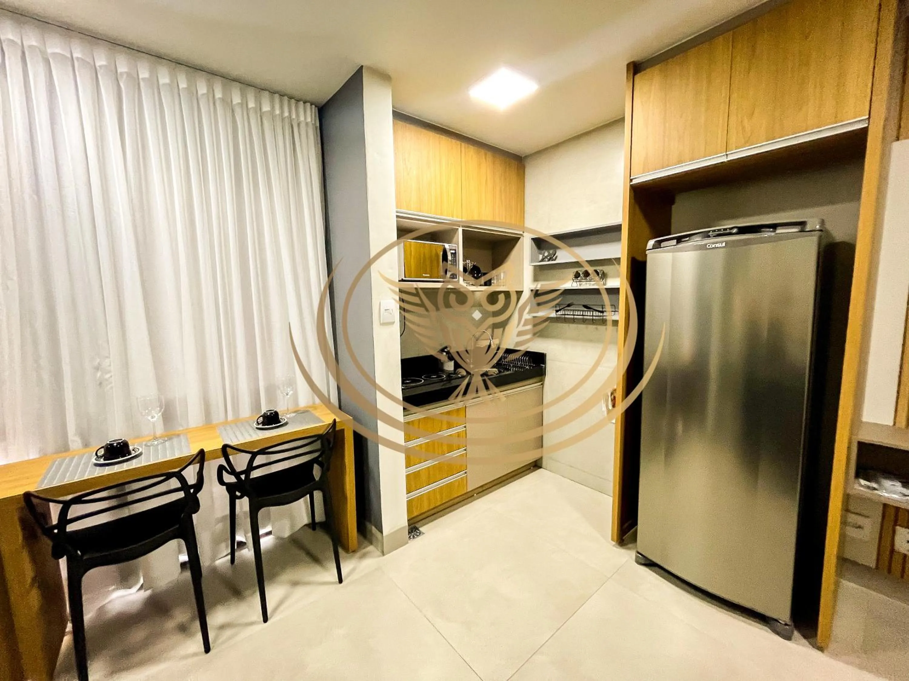 Kitchen or kitchenette in Coruja Imob - Flat Crystal Place