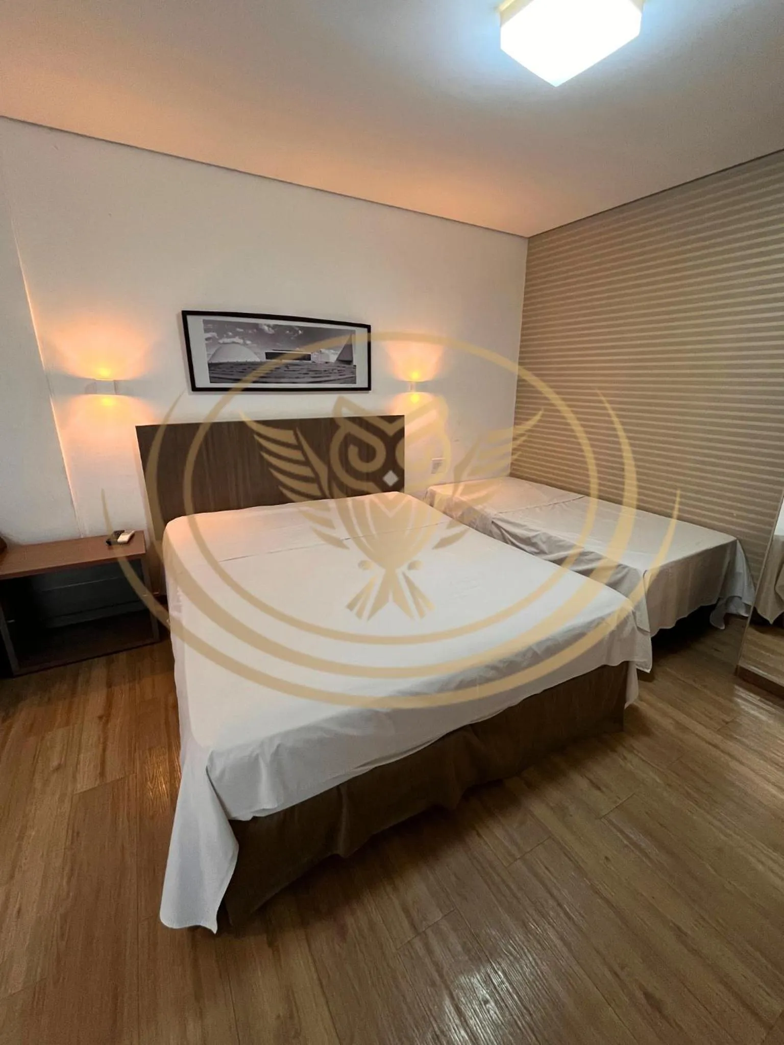 Bedroom, Bed in Coruja Imob - Flat Crystal Place