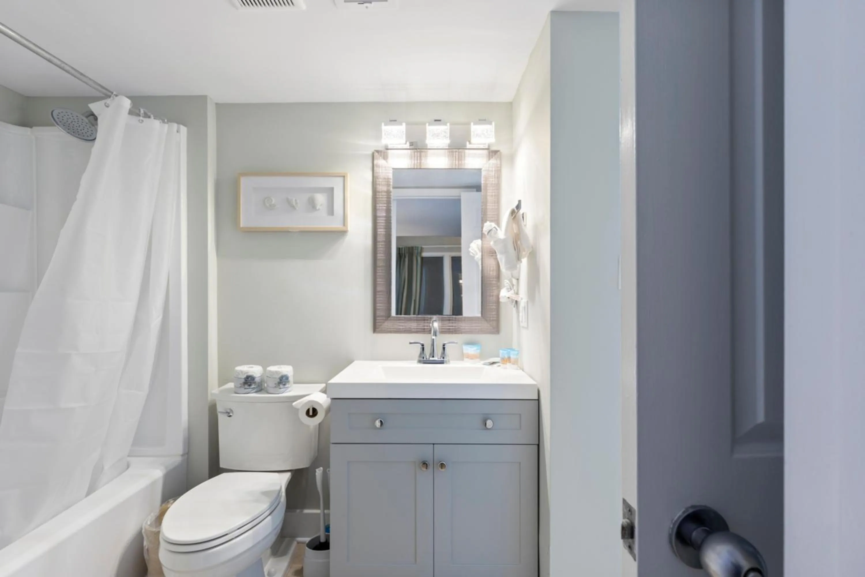 Bathroom in Scenic Views from the balcony at Ocean Forest Plaza Condos