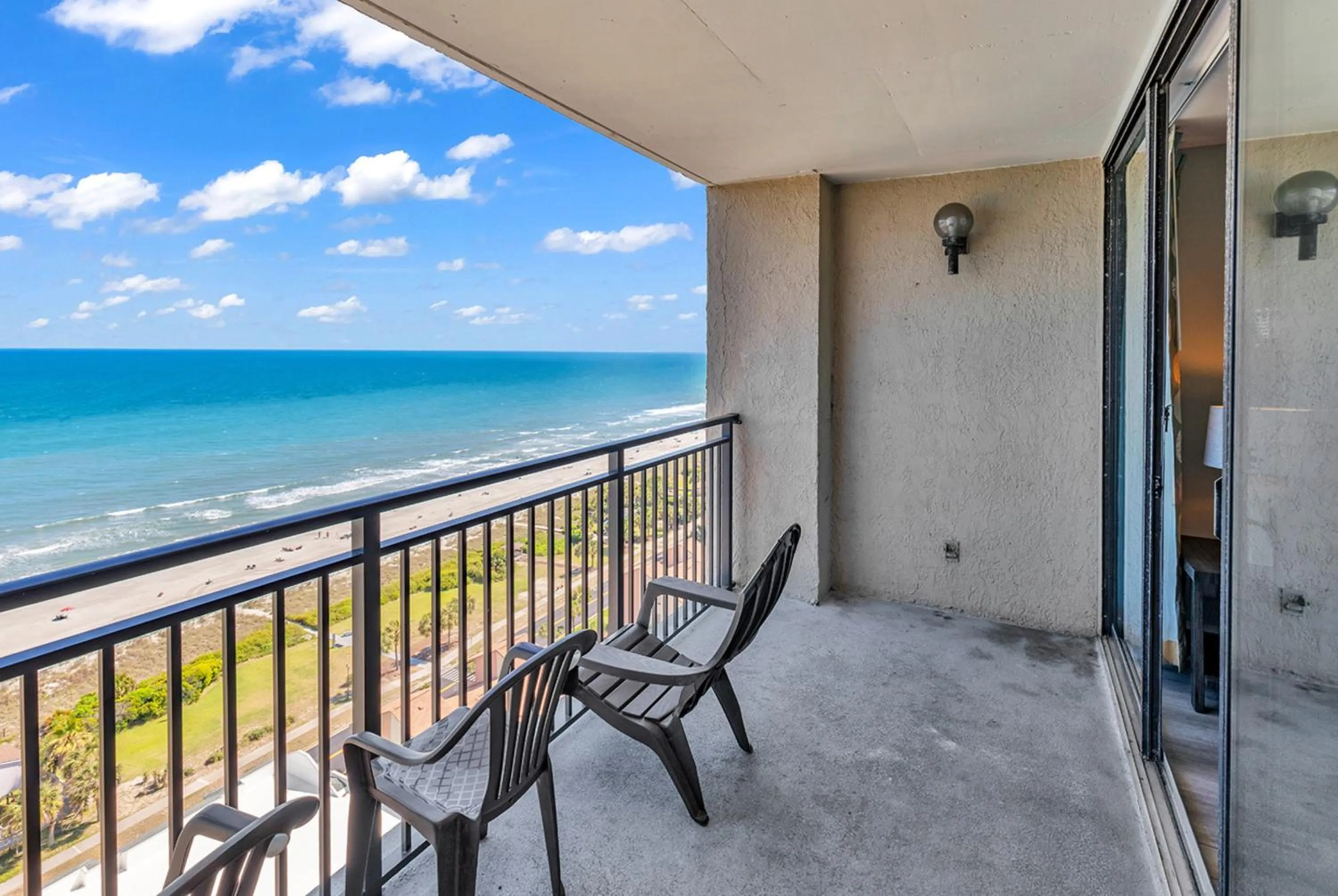 Balcony/Terrace in Scenic Views from the balcony at Ocean Forest Plaza Condos