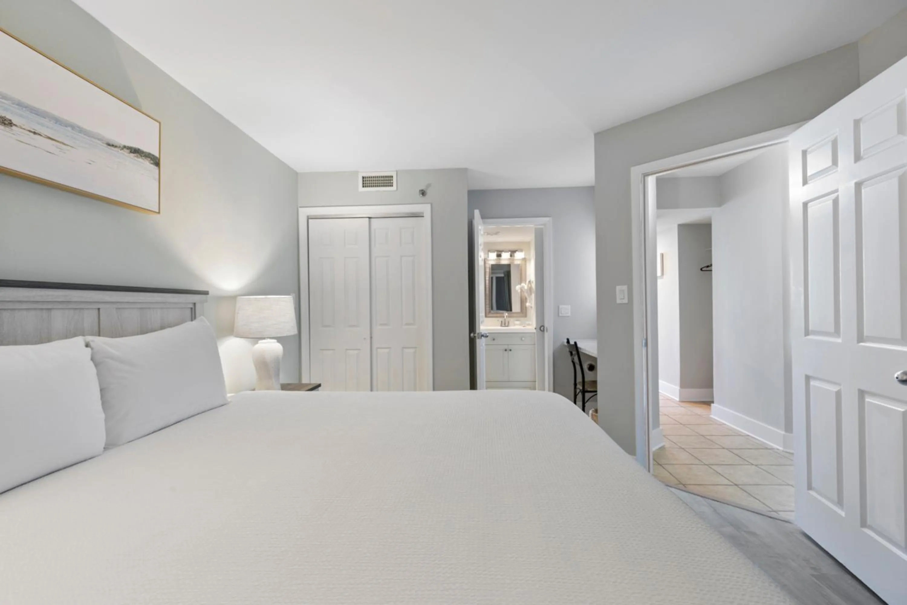 Bedroom, Bed in Scenic Views from the balcony at Ocean Forest Plaza Condos