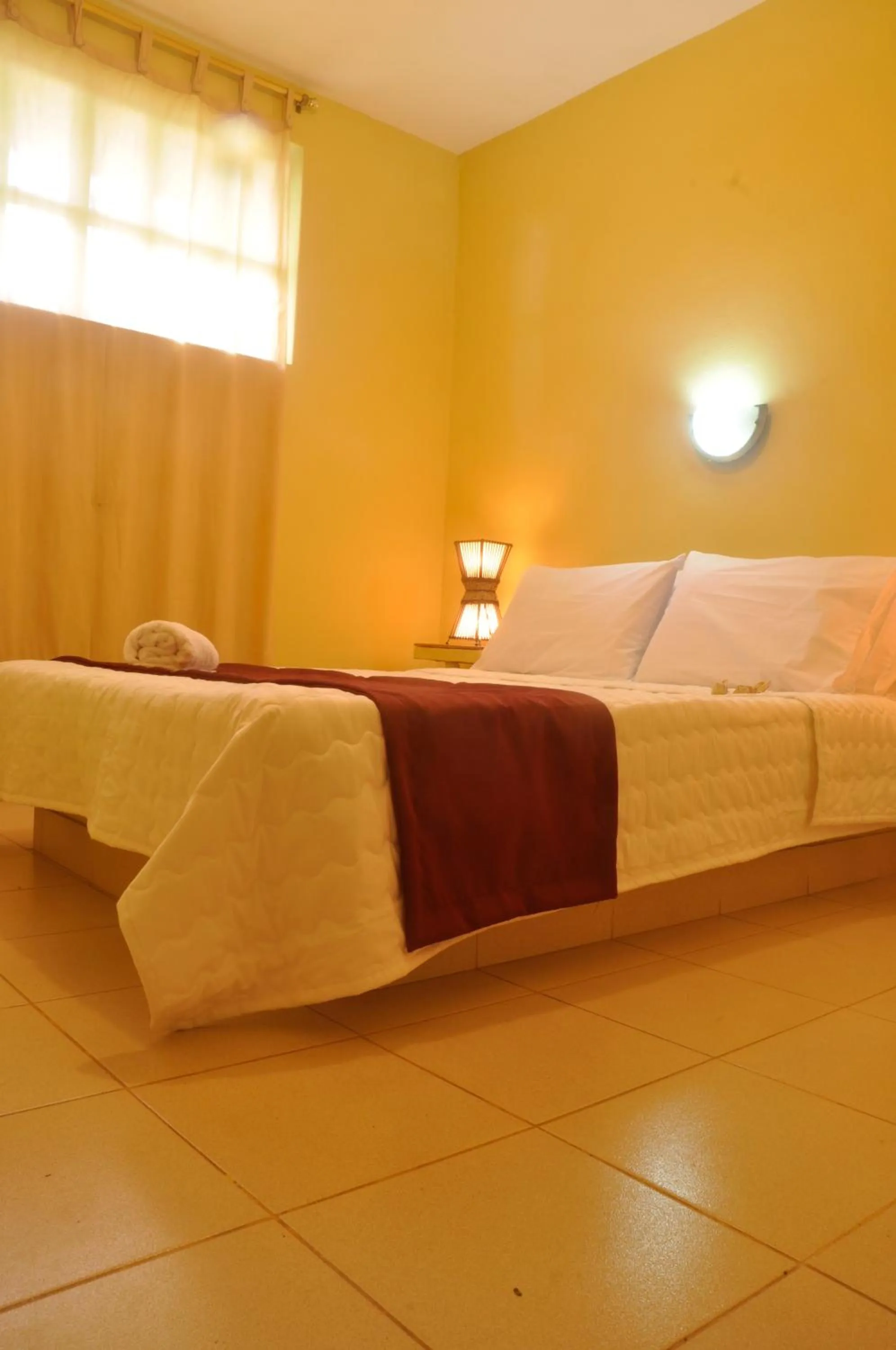 Bed in Punta Sal Bungalows