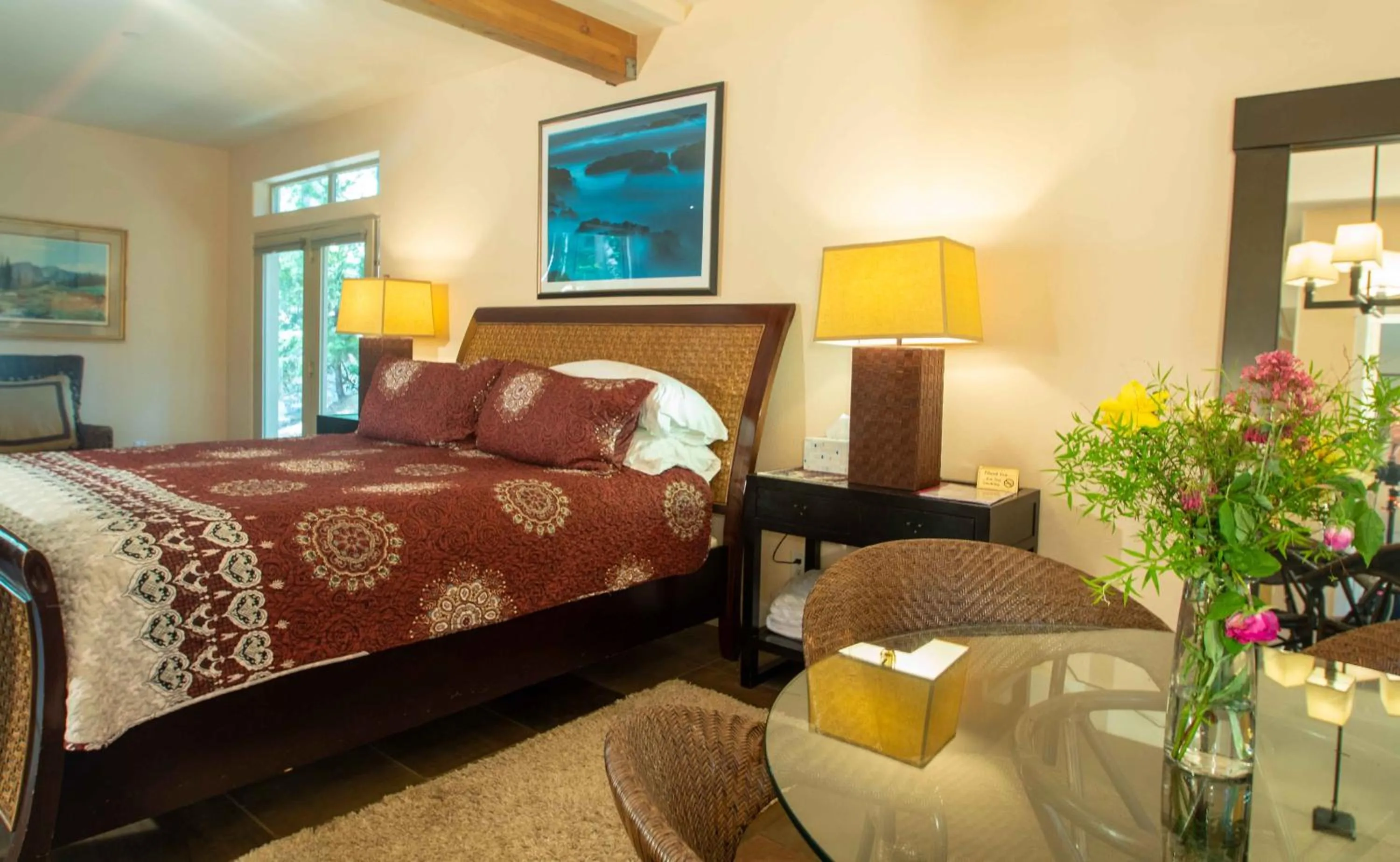 Bed in Harmony Ridge Lodge