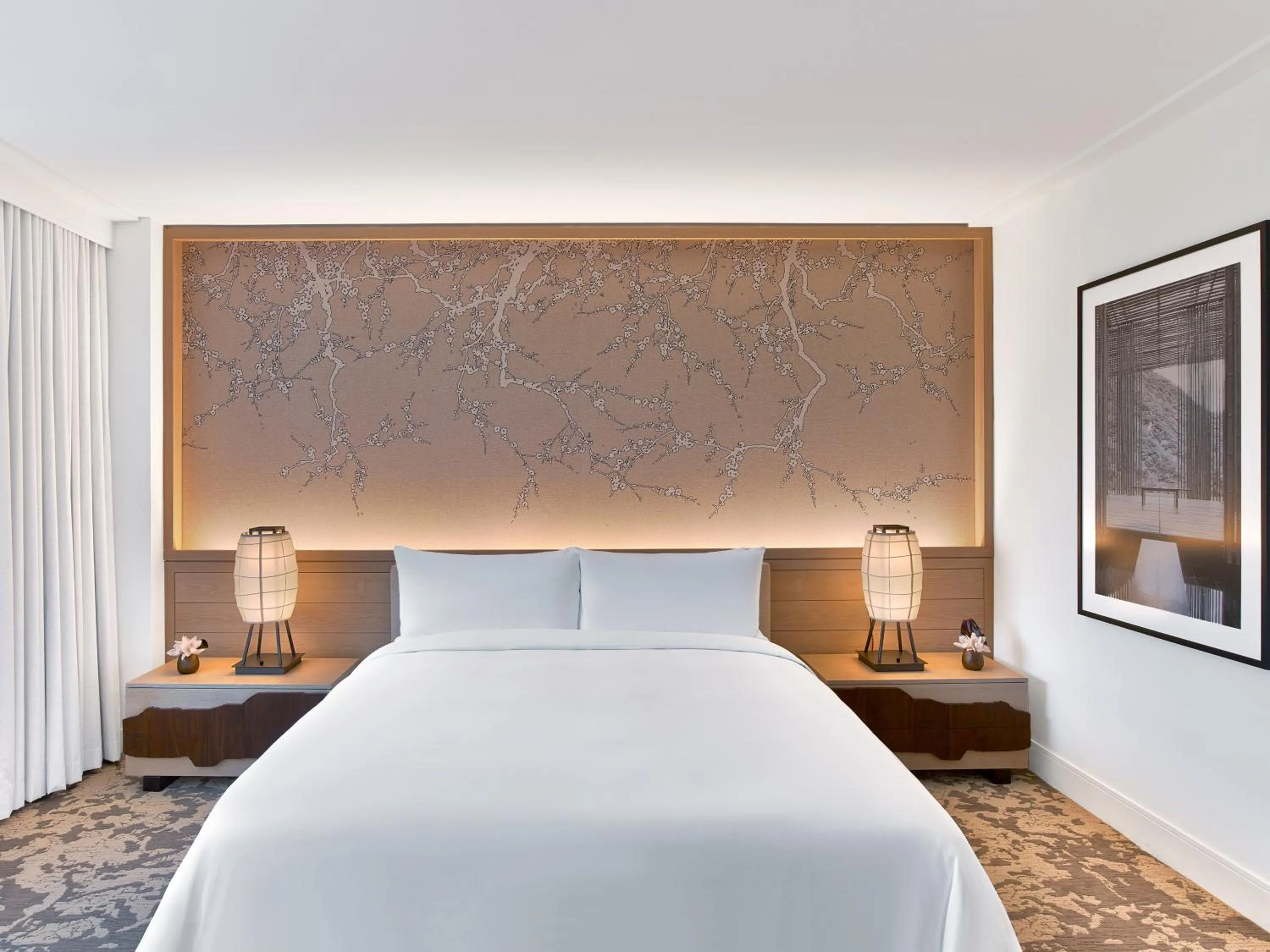 Bedroom, Bed in Nobu Hotel Miami Beach