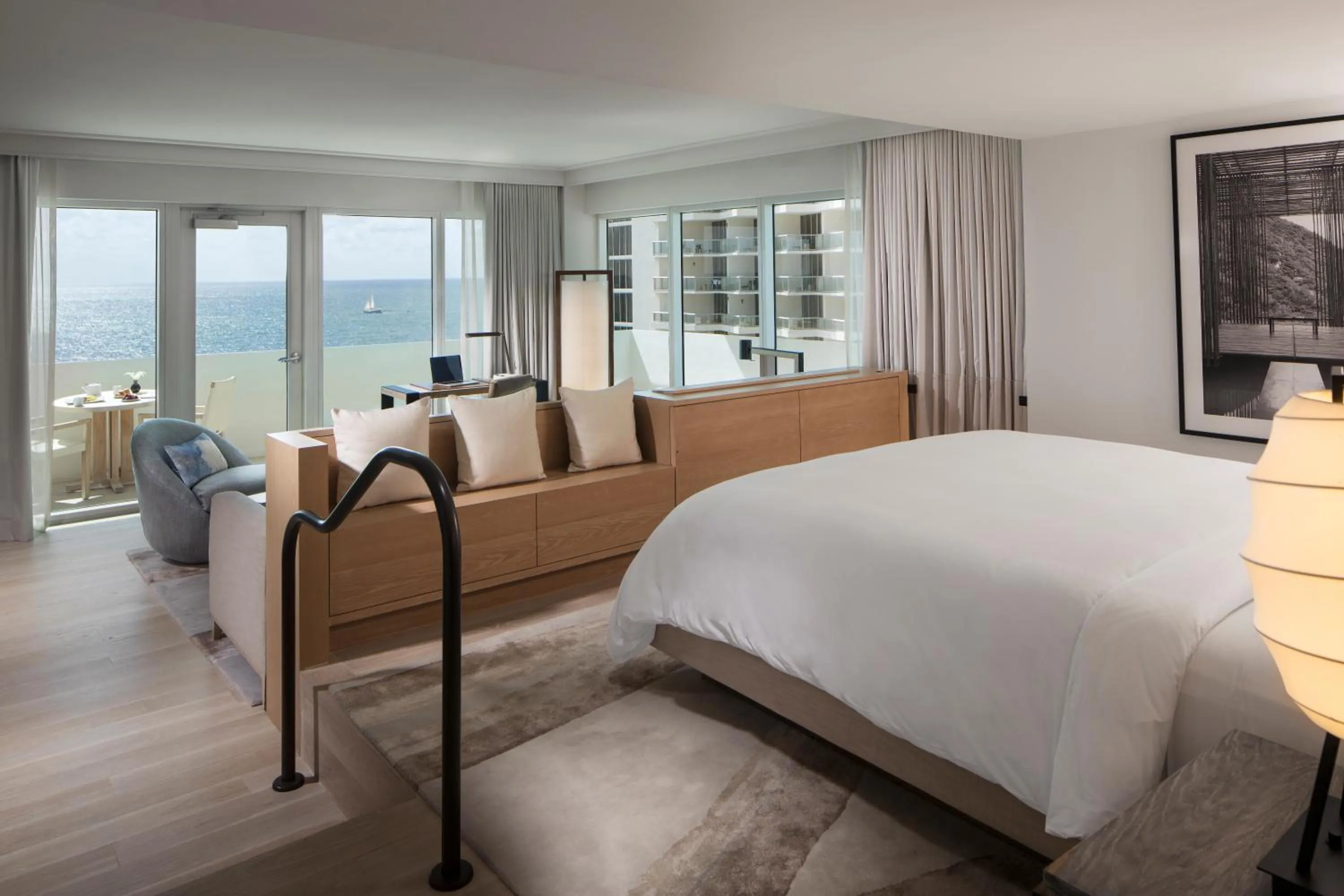 Sea view, Bed in Nobu Hotel Miami Beach