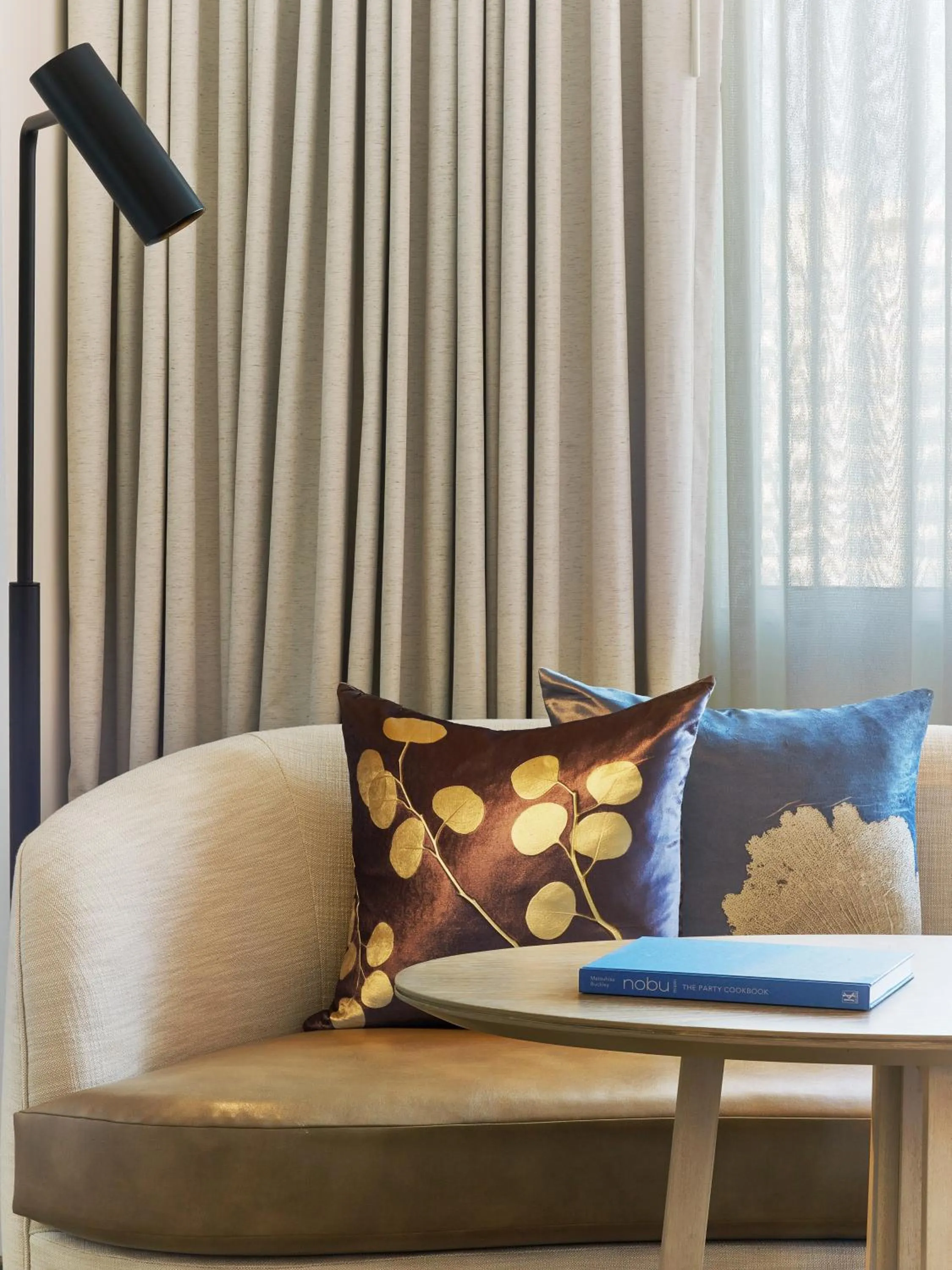 Seating area in Nobu Hotel Miami Beach