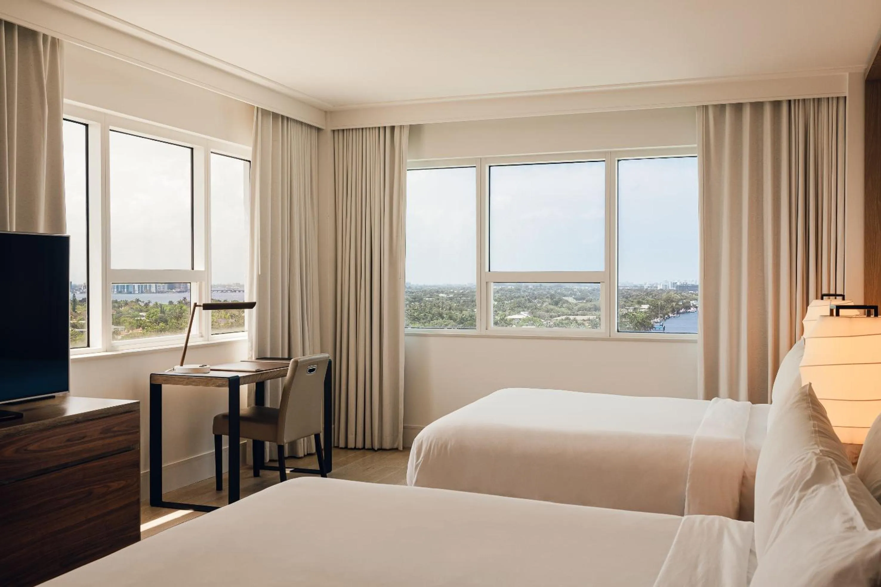 Bed in Nobu Hotel Miami Beach