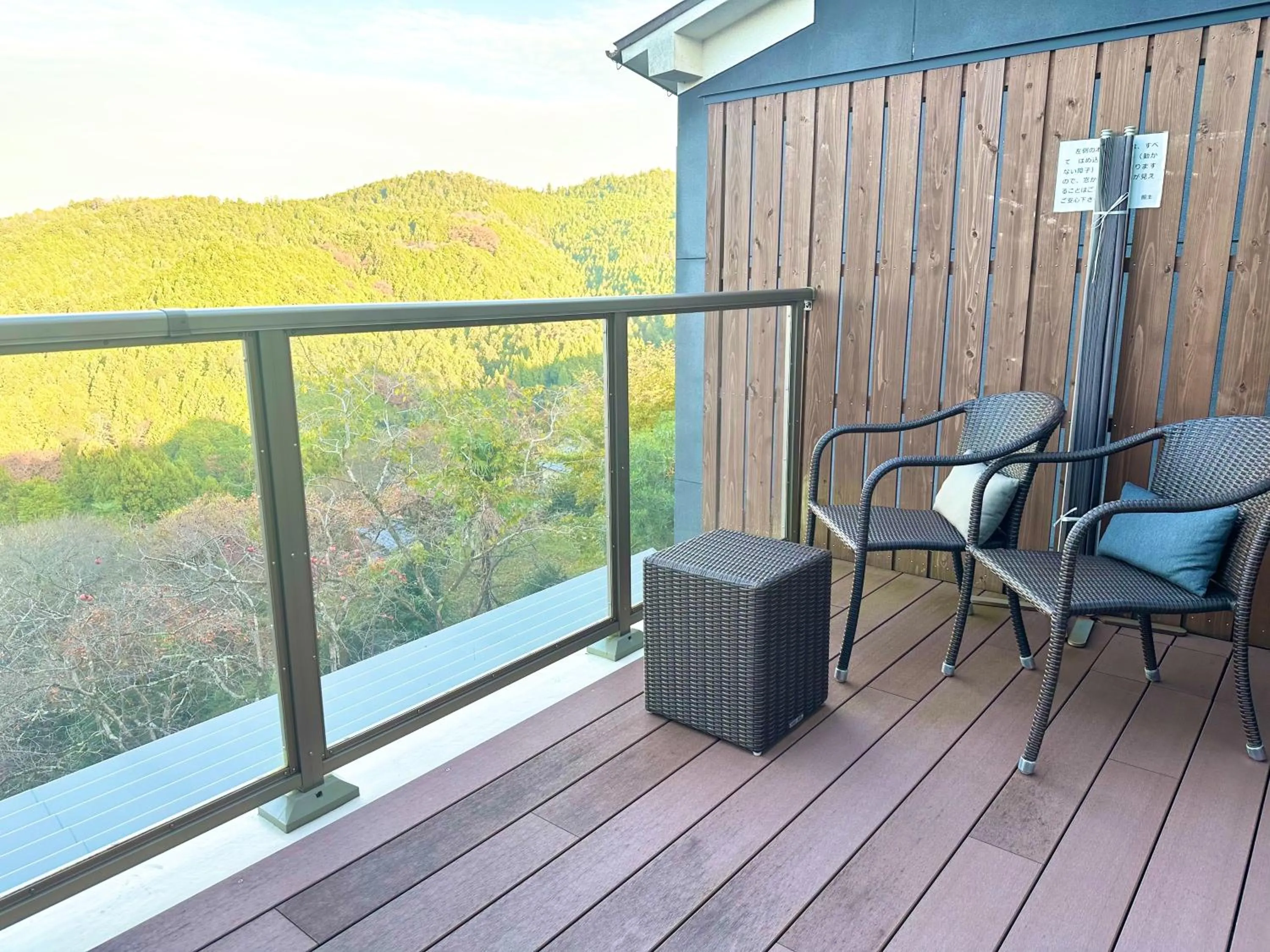 Balcony/Terrace in 吉野荘湯川屋 Yoshinosou Yukawaya