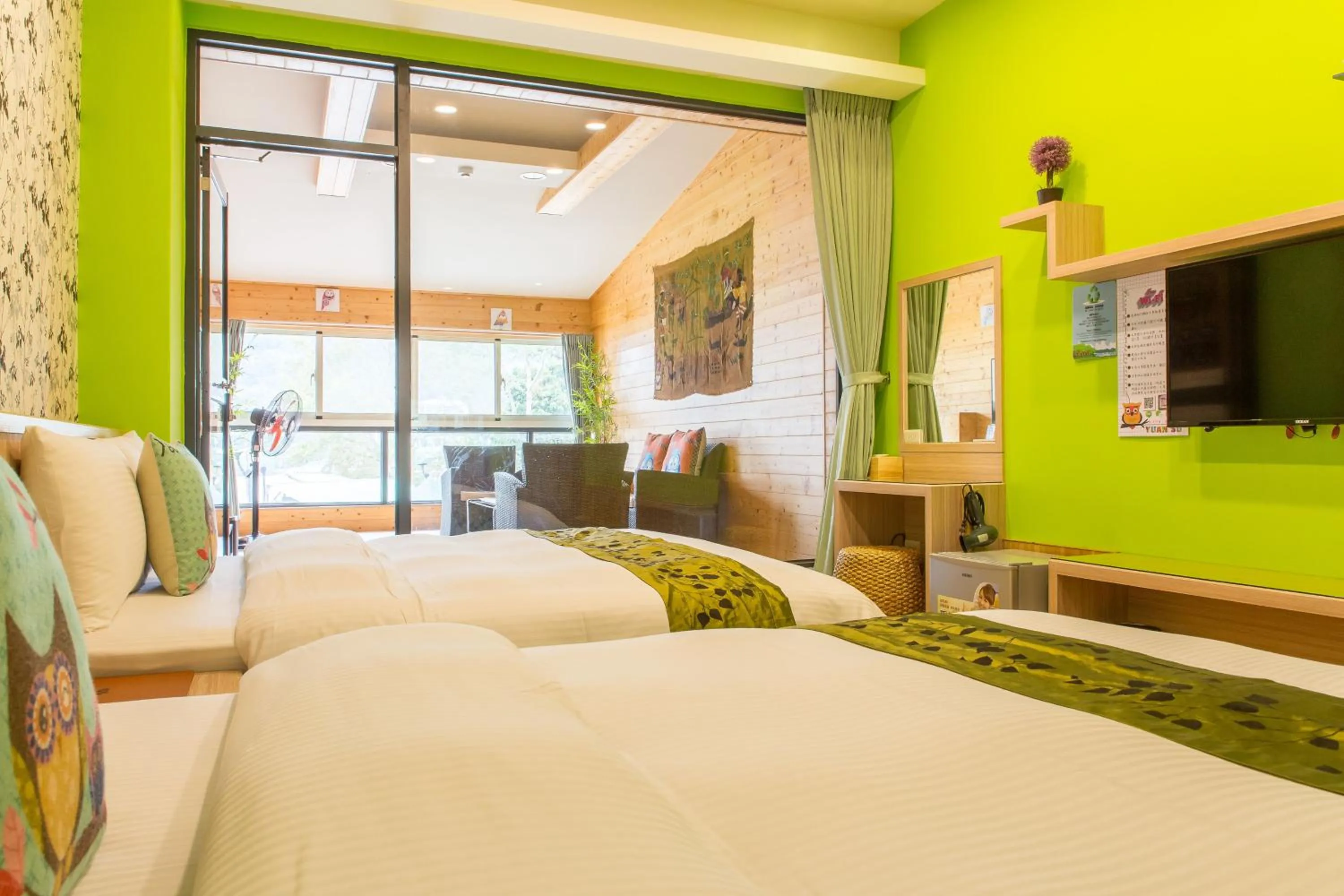 Photo of the whole room, Bed in Yuan Su B&B