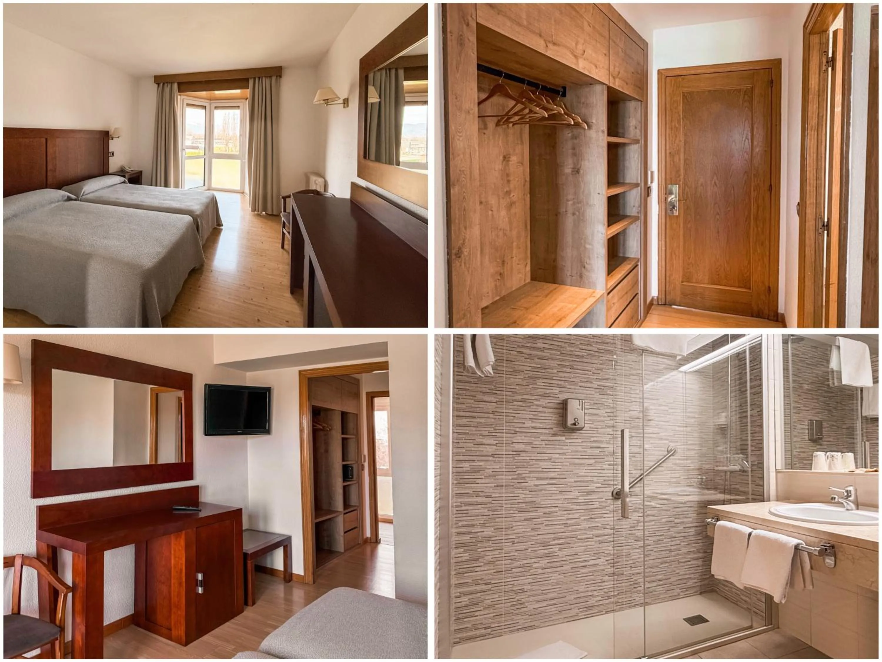 Shower, Bed in Puigcerda Park Hotel