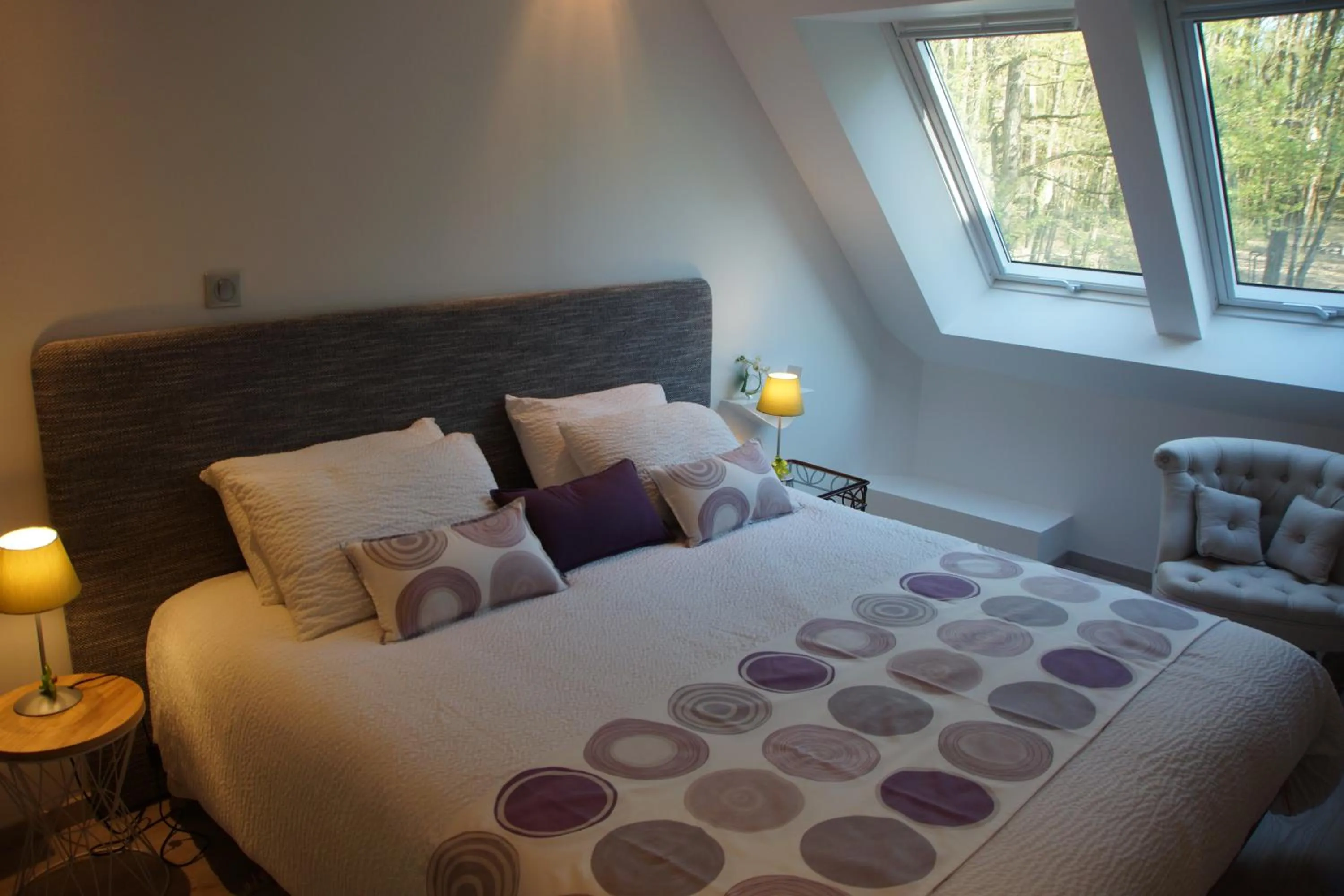 Bed in Logis Saponine Chambres d'Hôtes au calme en Touraine