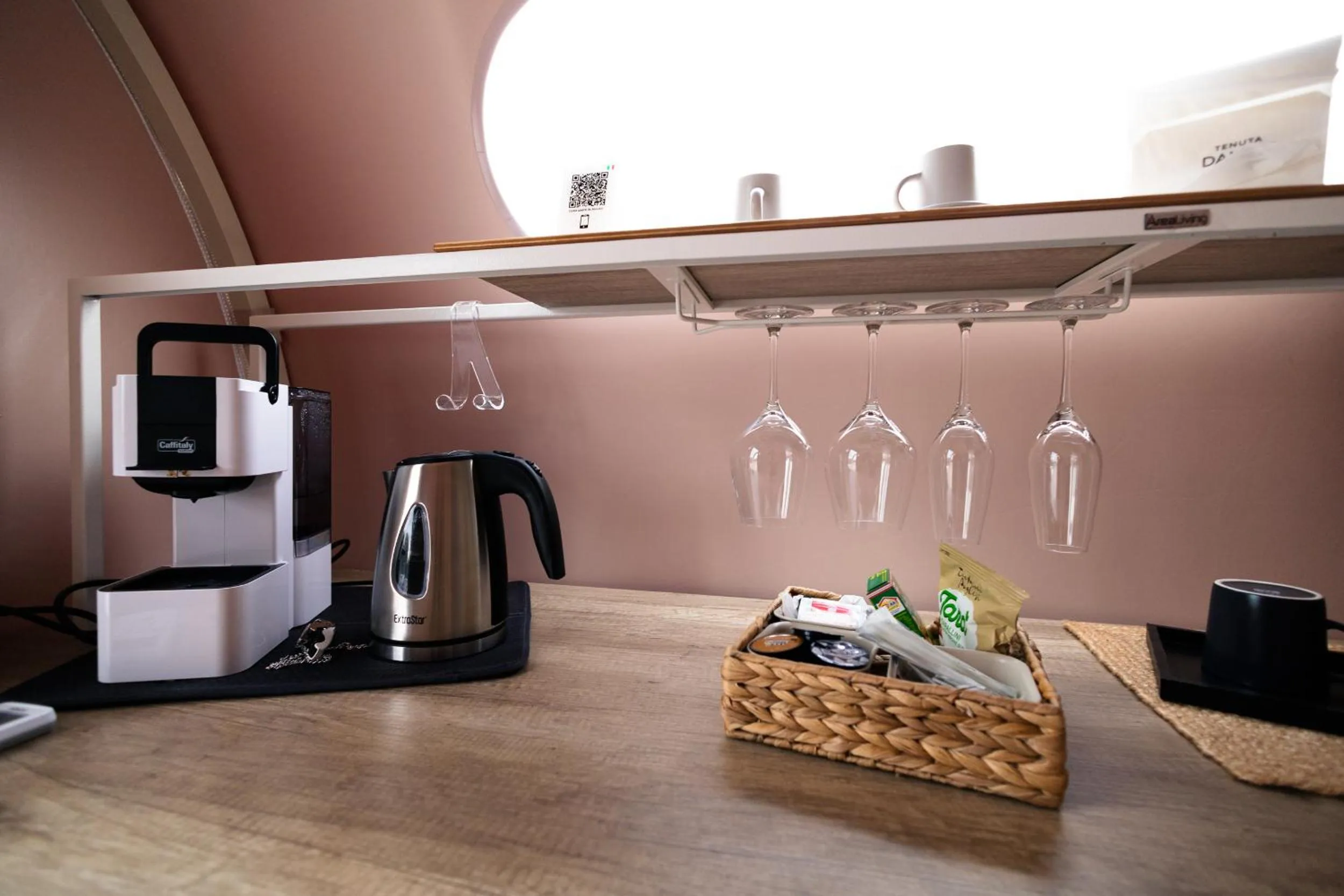 Coffee/tea facilities in Tenuta Danesi - Camere - Appartamenti - Bubble Room