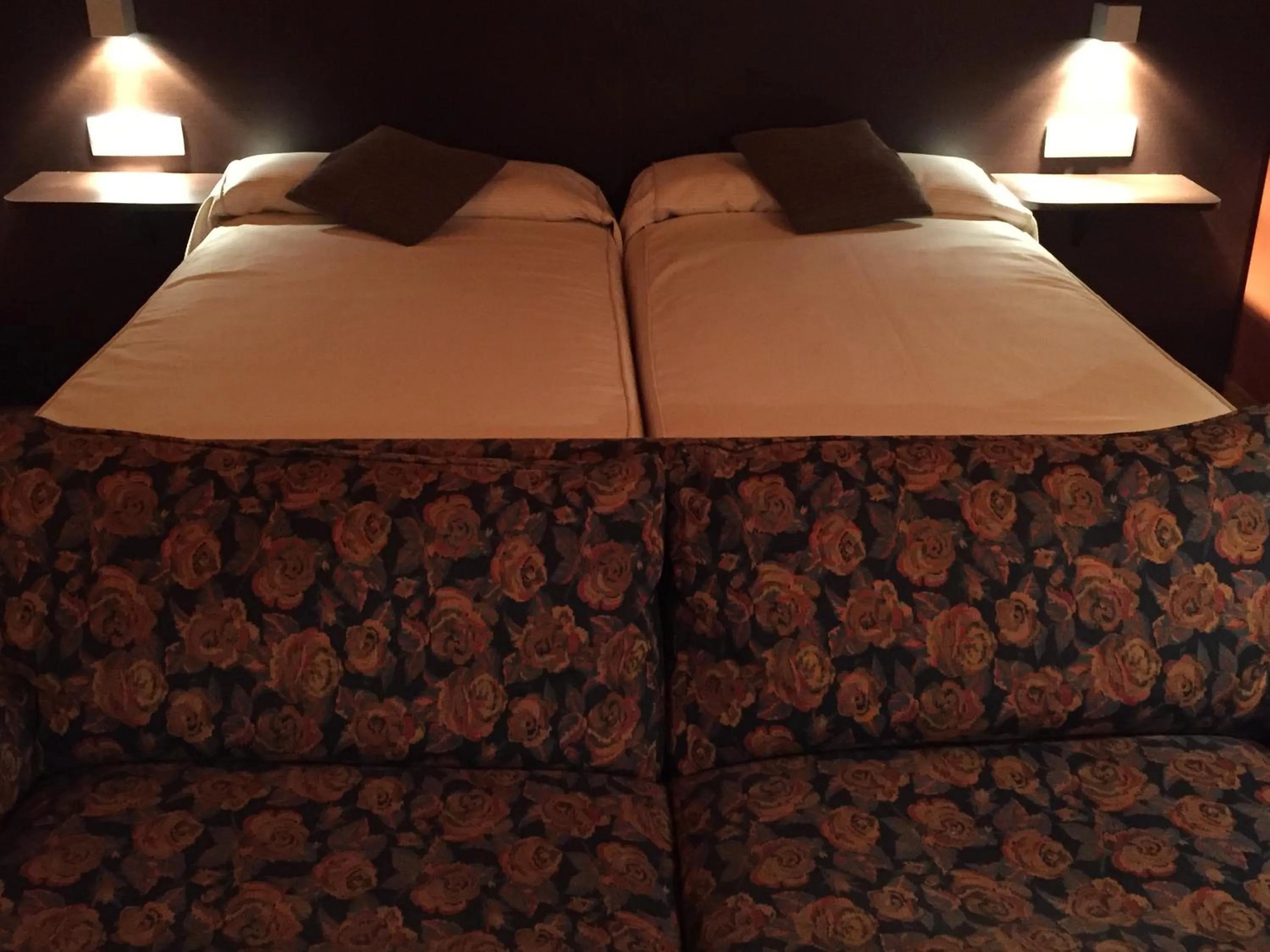 Bed in Hotel Esquirol