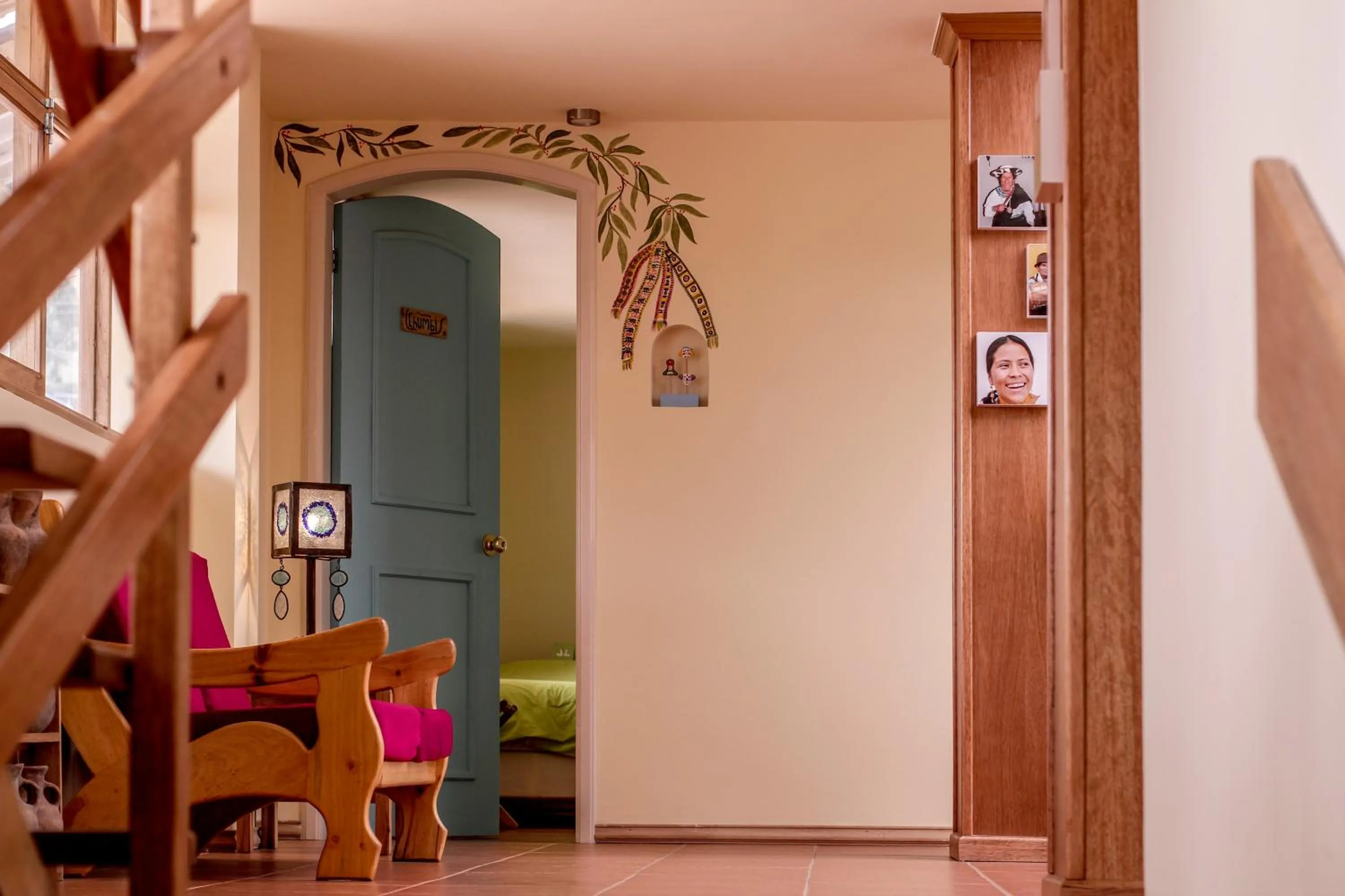 Decorative detail in Inti Sisa Art Guesthouse