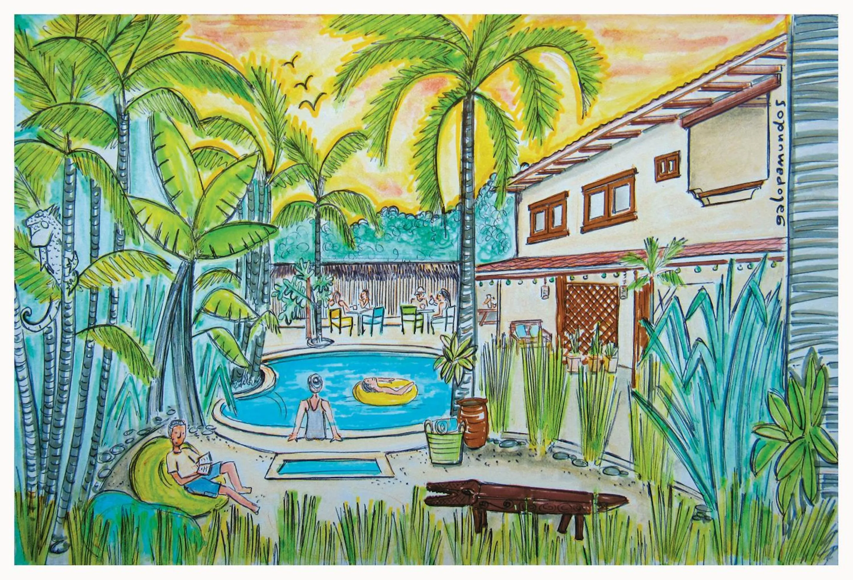 Garden in Ten North Tamarindo Beach Hotel