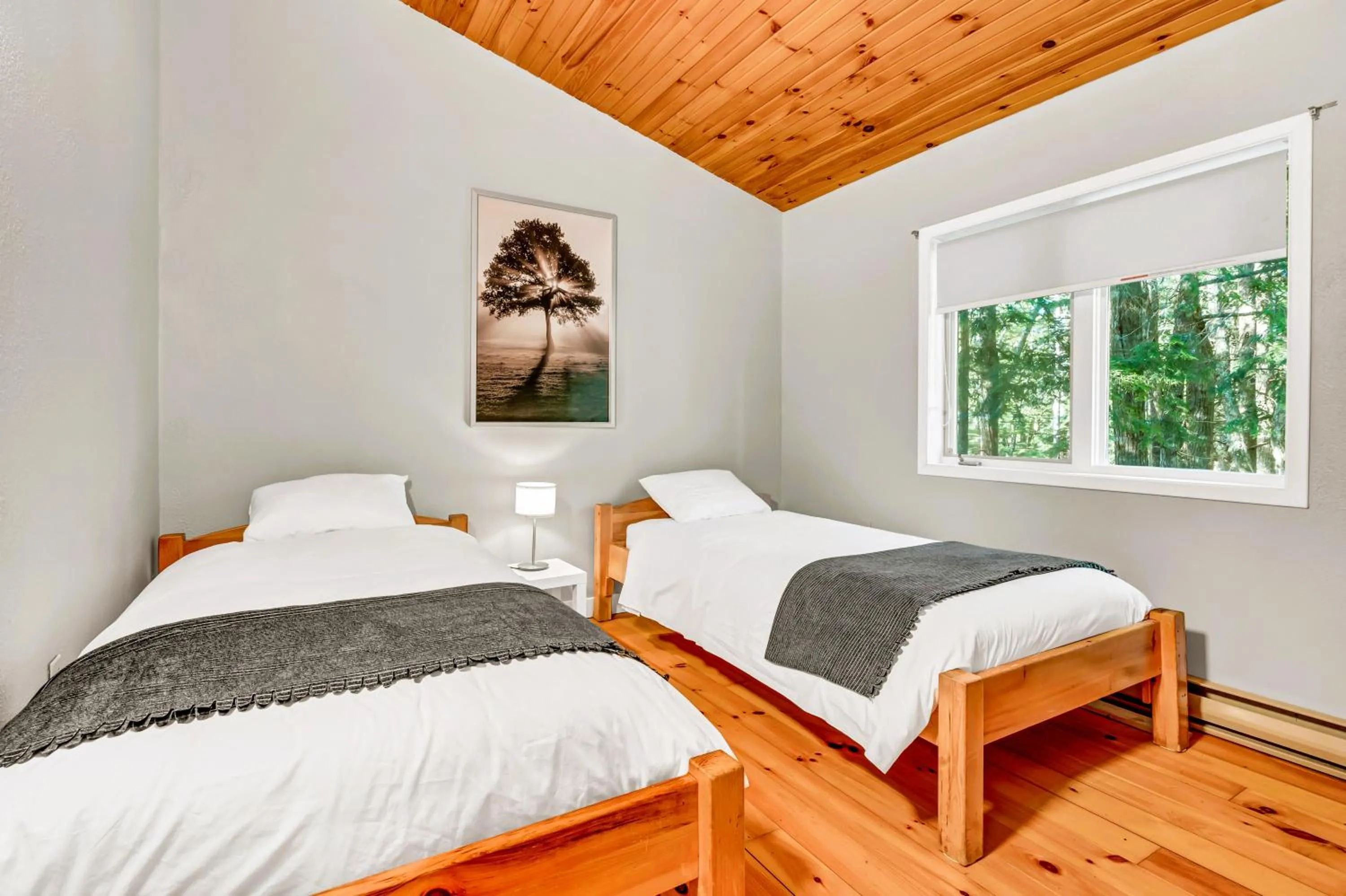 Bedroom, Bed in Mersey River Chalets a nature retreat