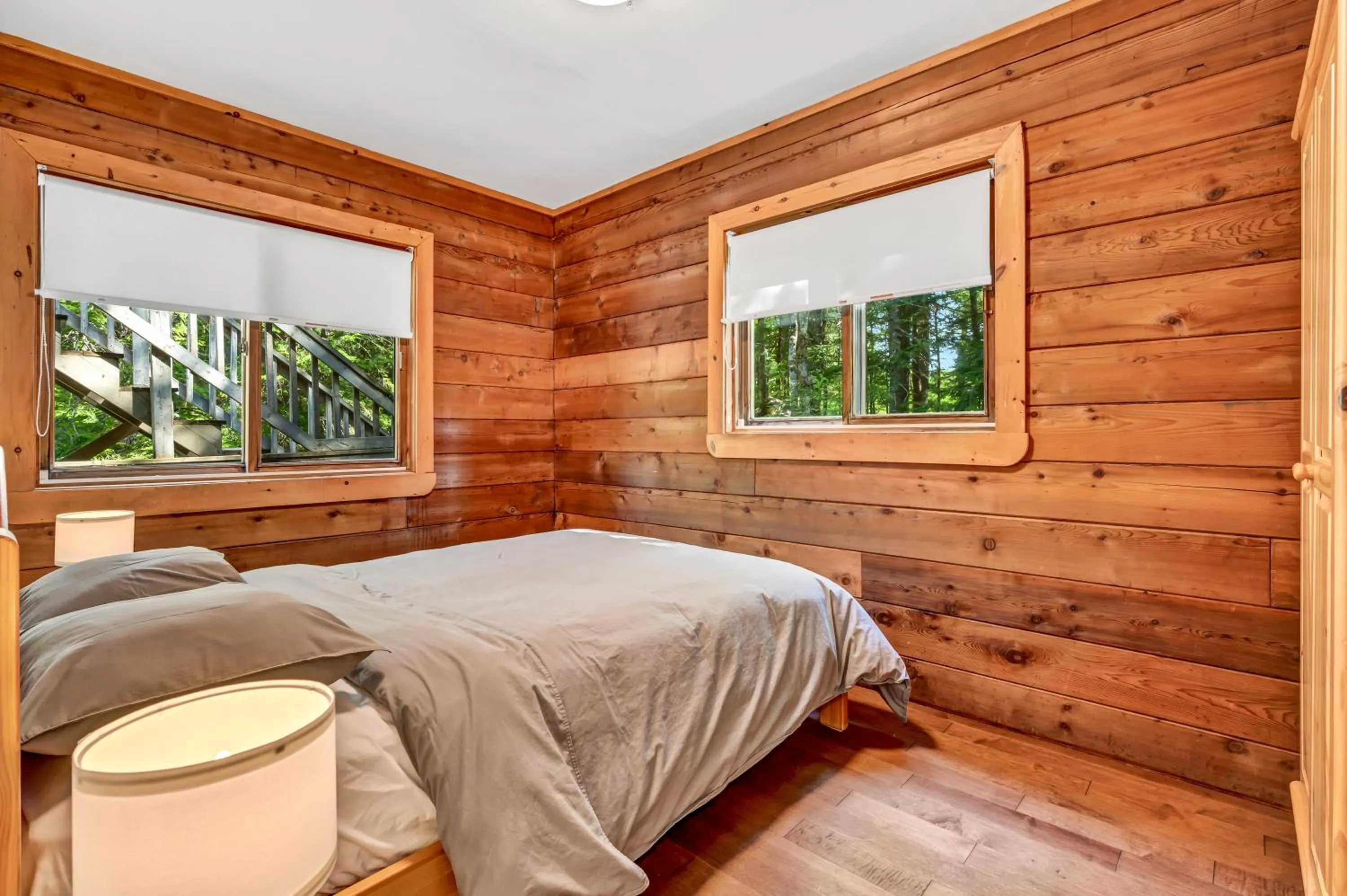 Bedroom, Bed in Mersey River Chalets a nature retreat