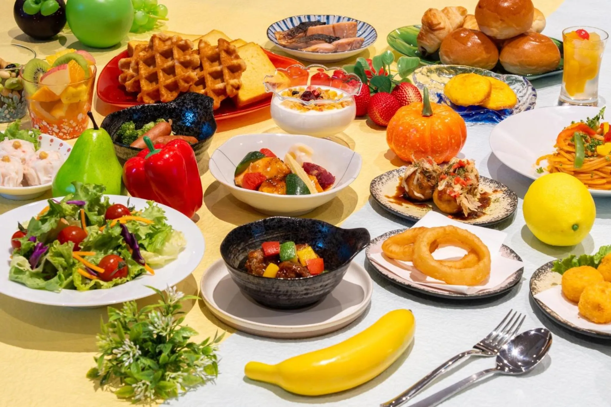 Breakfast in Tennouji Crystal Hotel