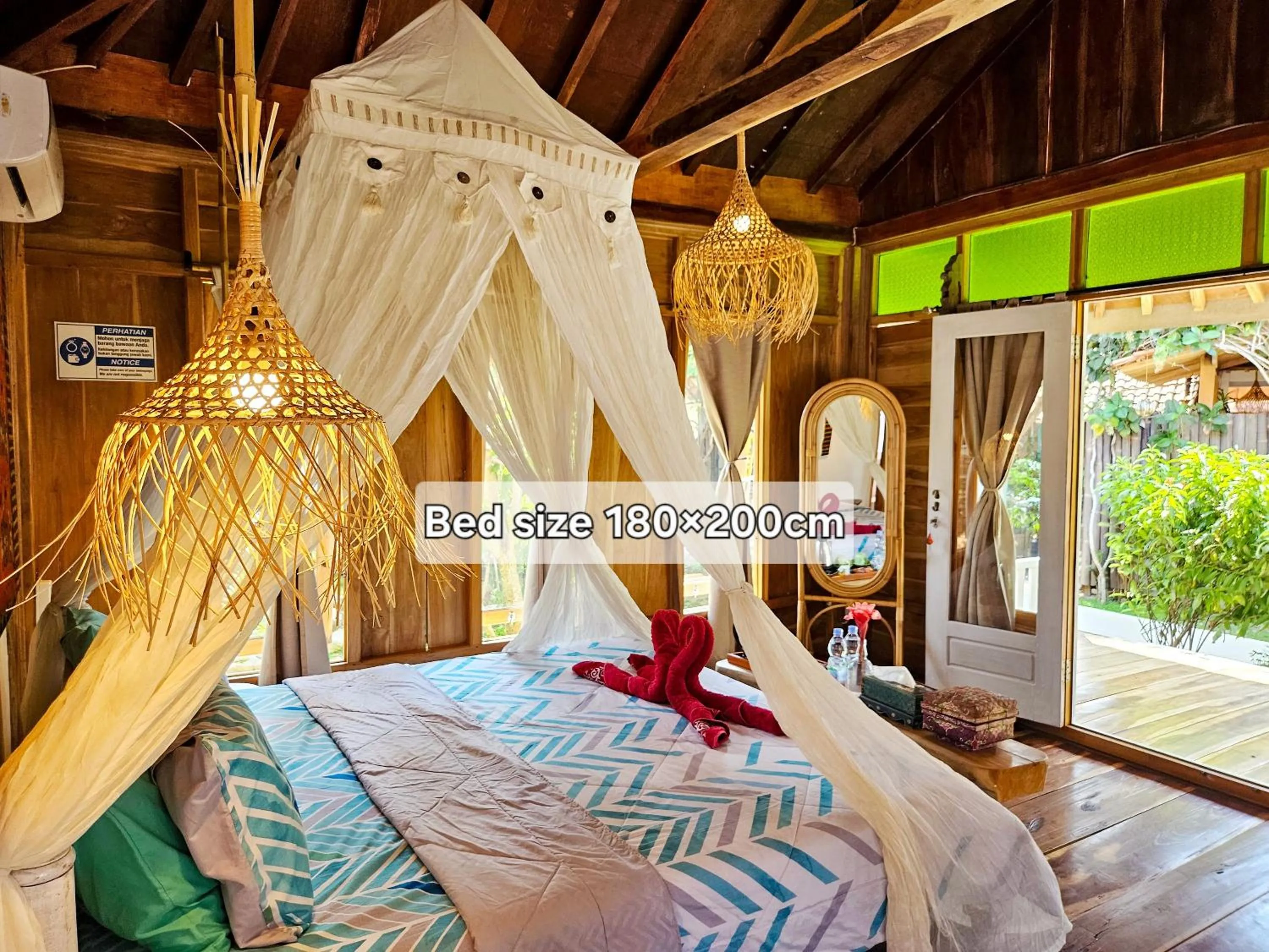 Bed in Janur Bungalow