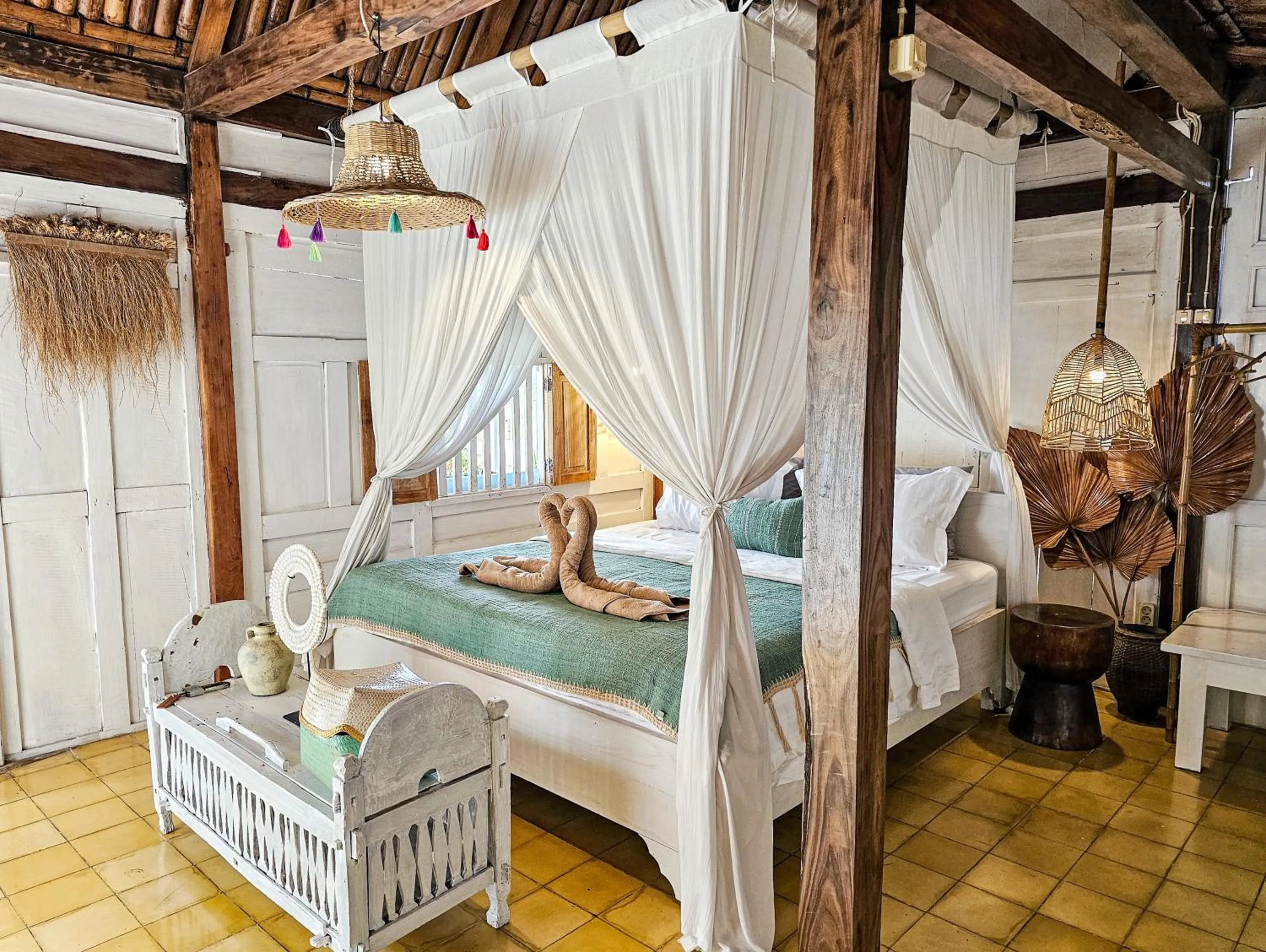 Bed in Janur Bungalow