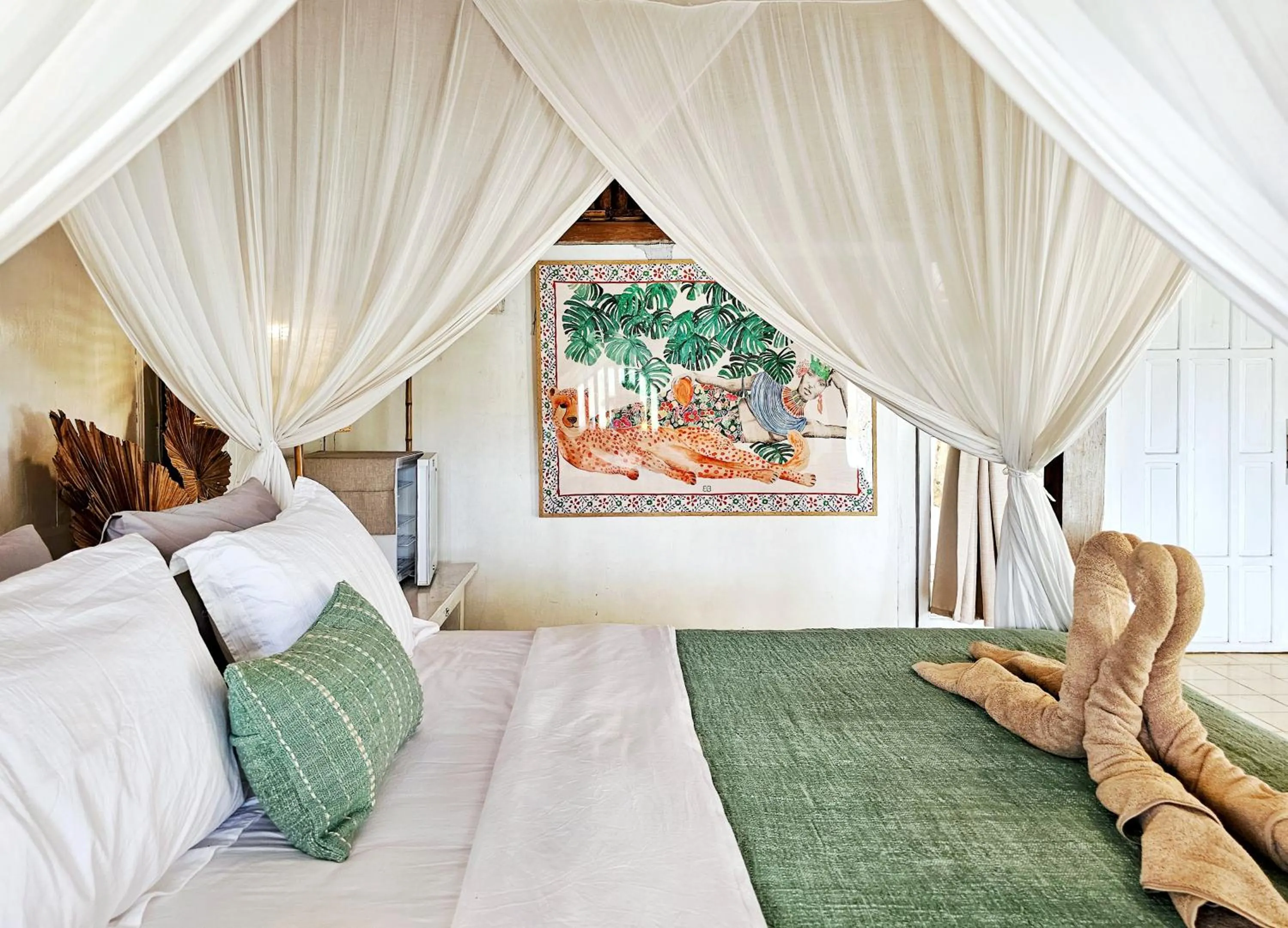 Bed in Janur Bungalow