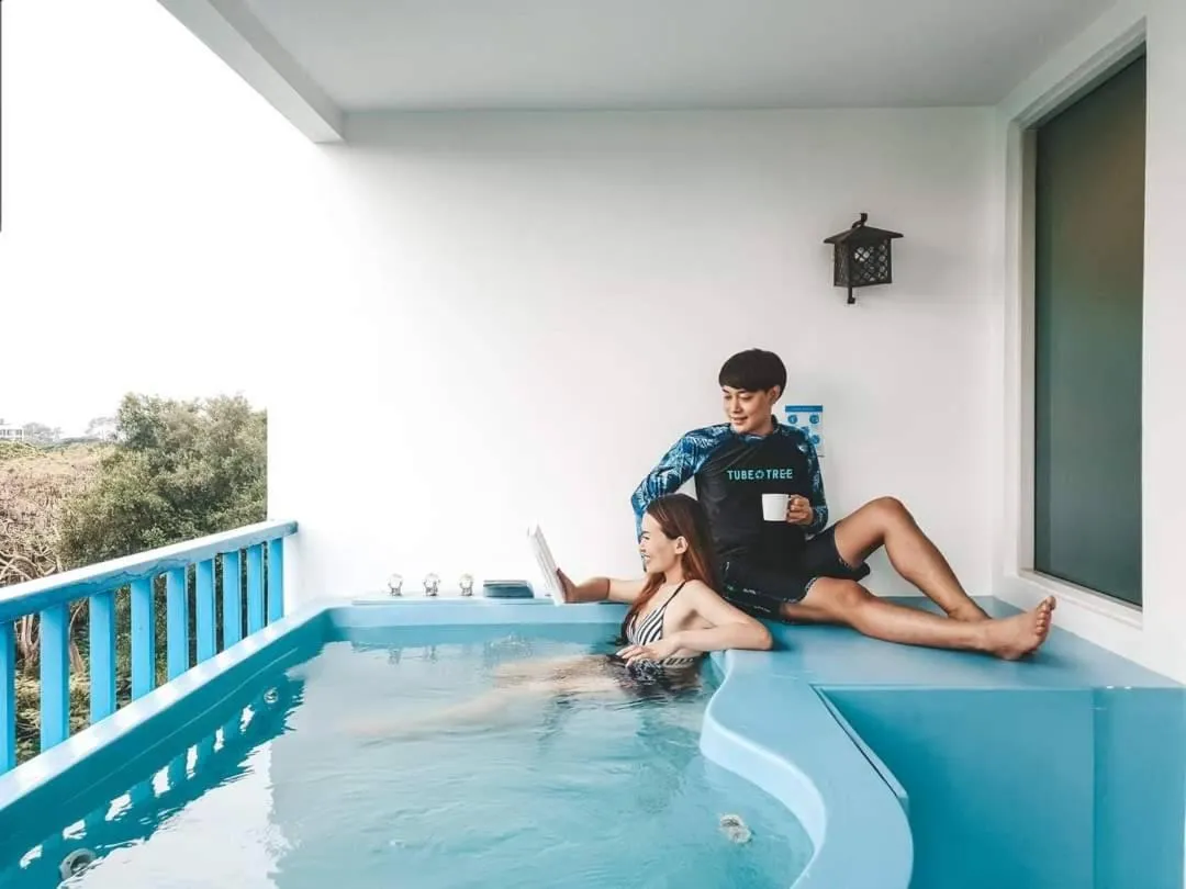 People in Costa Village Bangsaray