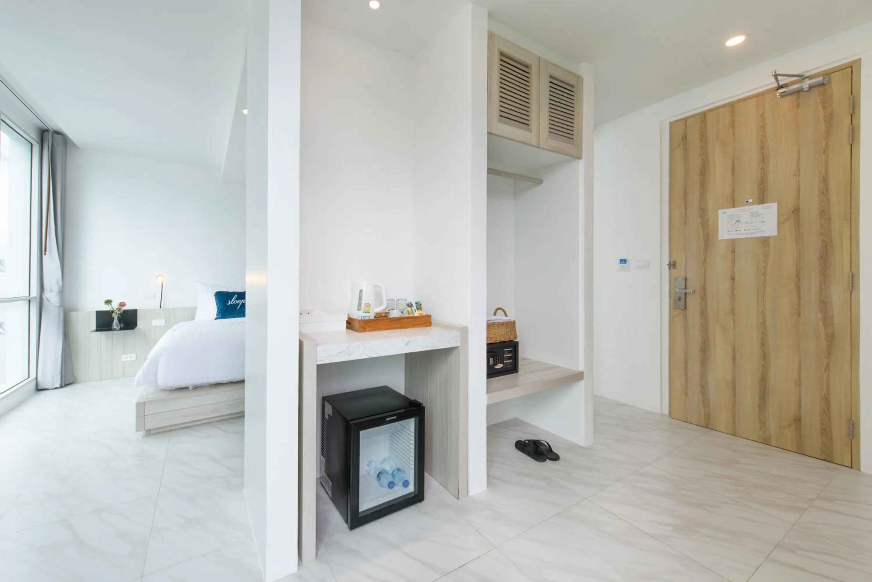 Kitchen or kitchenette, Bed in Costa Village Bangsaray