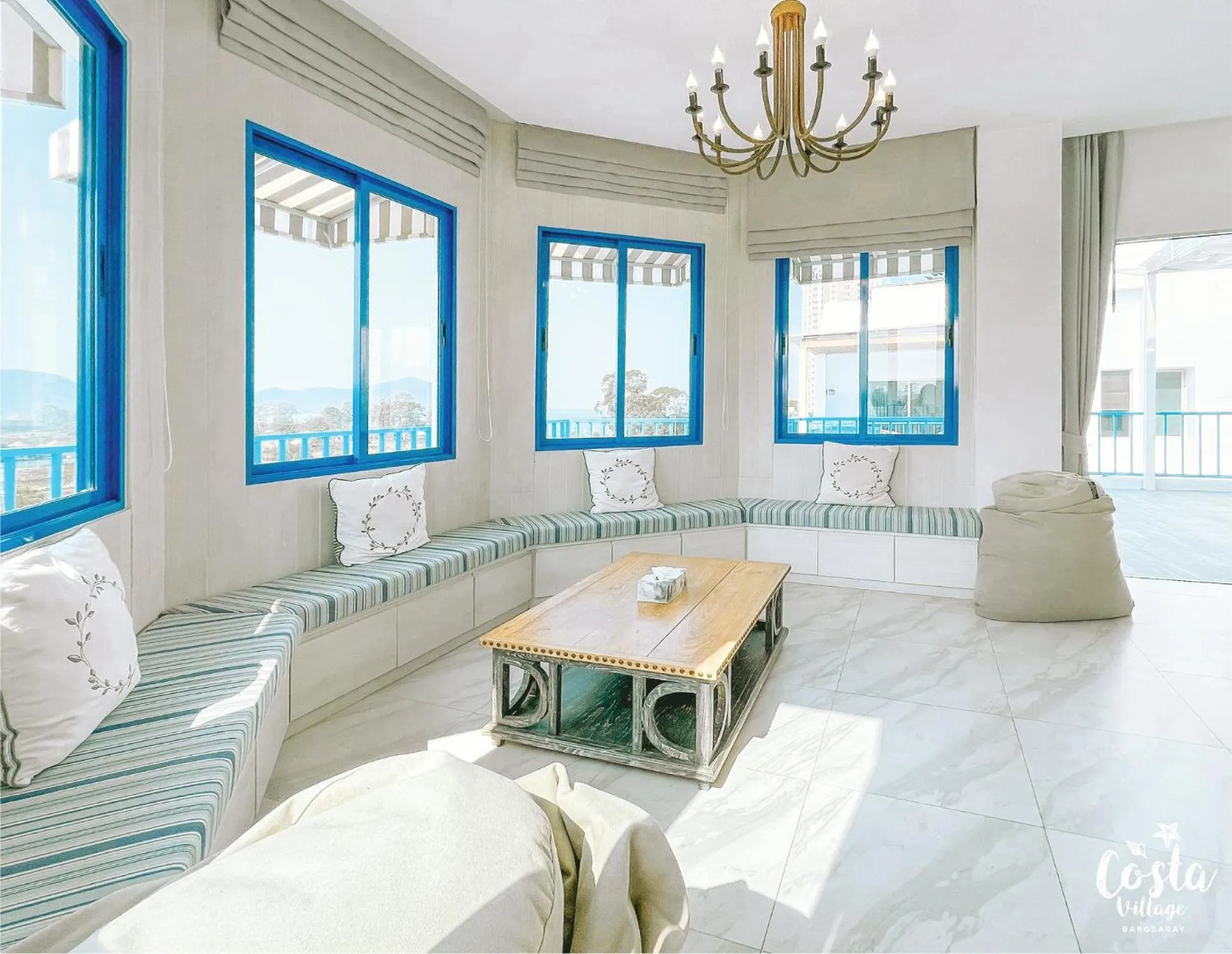 Living room in Costa Village Bangsaray