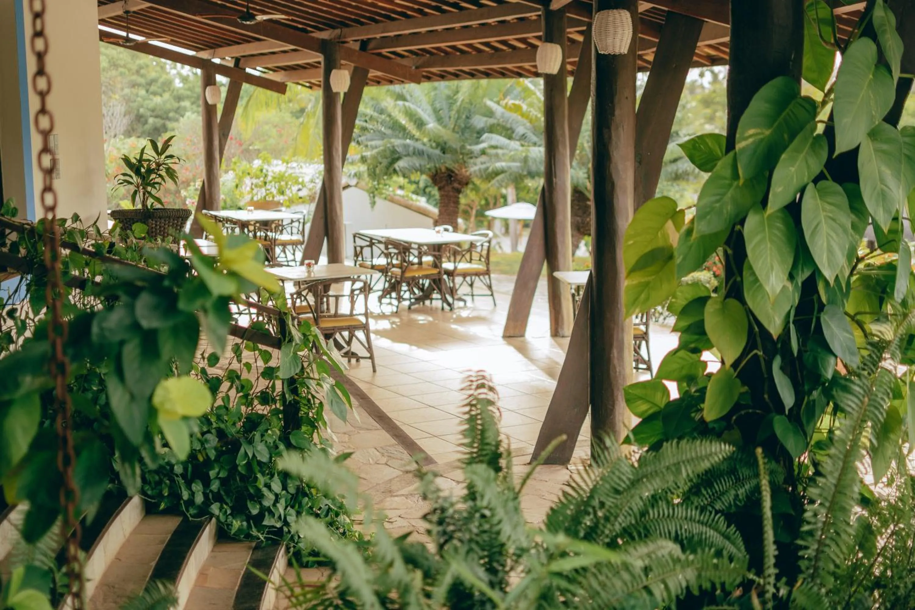 Patio in Hotel Tibau Lagoa
