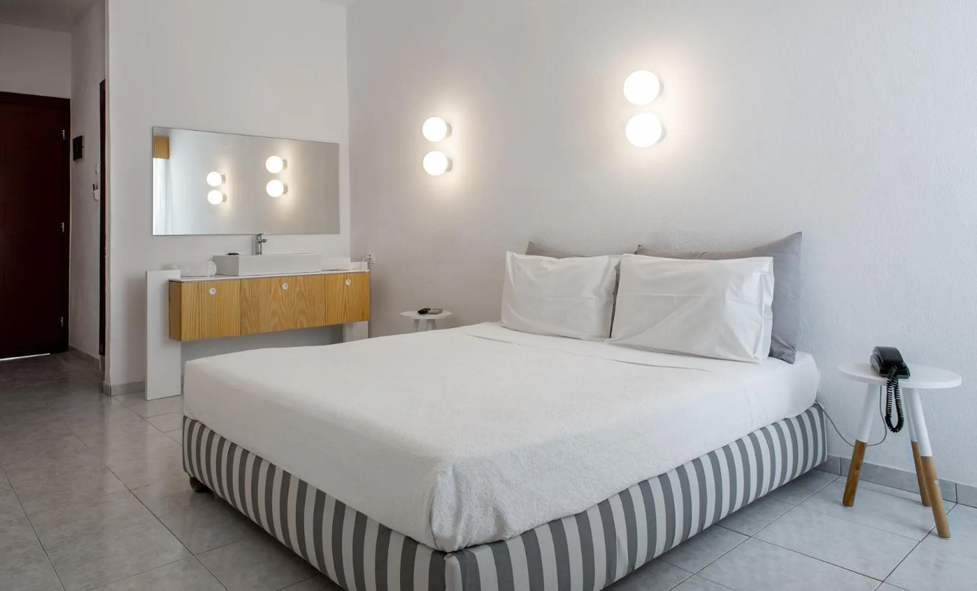 View (from property/room), Bed in Alkistis Beach Hotel - Designed for Adults