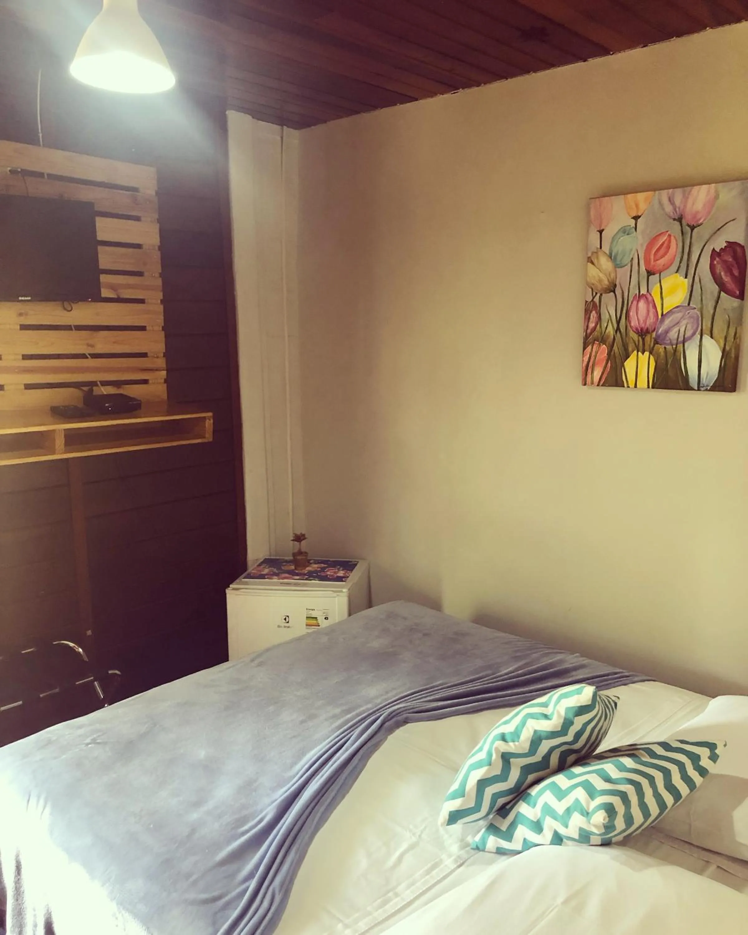 Bed in Pousada Boldró Home