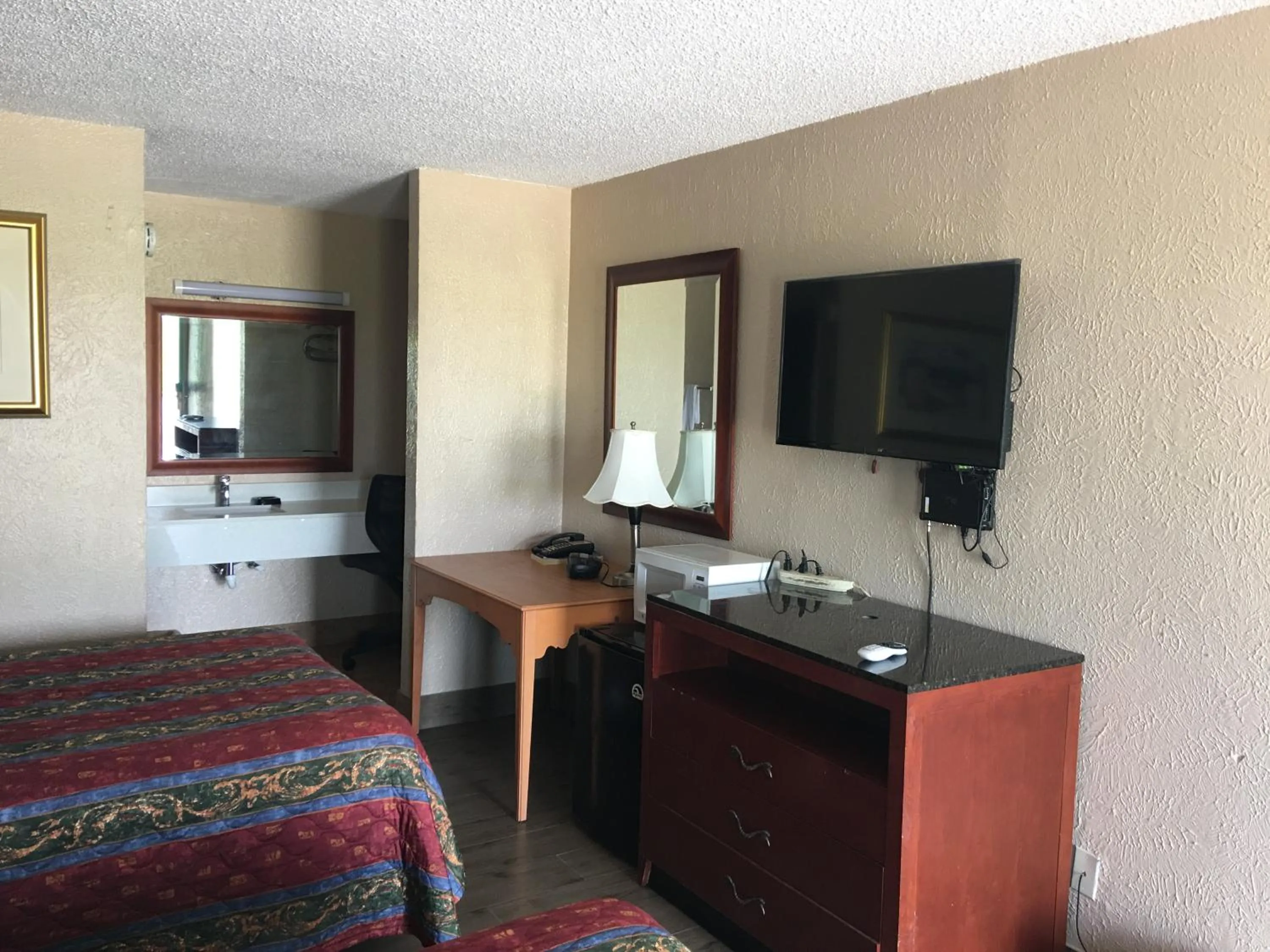 Bed in Chaparral Motel