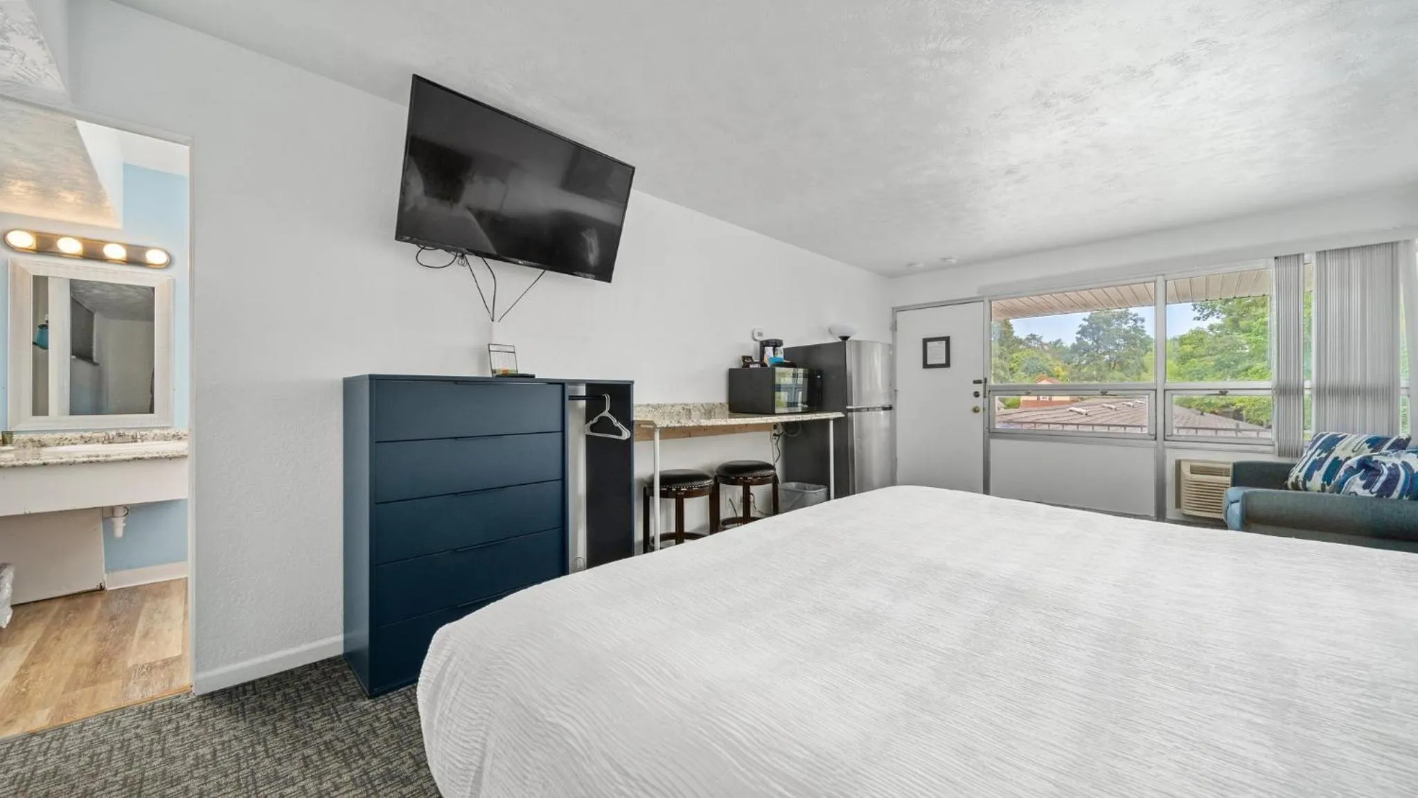 Bed in Grand Traverse Motel