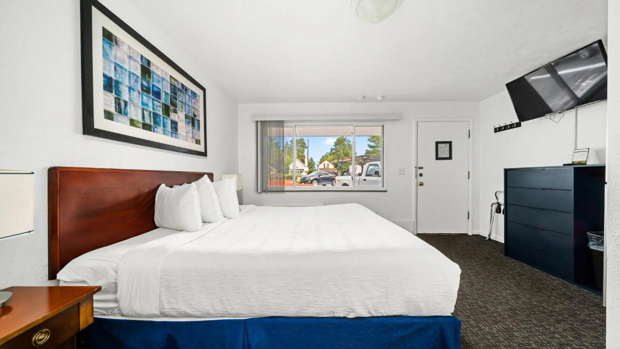 Bed in Grand Traverse Motel