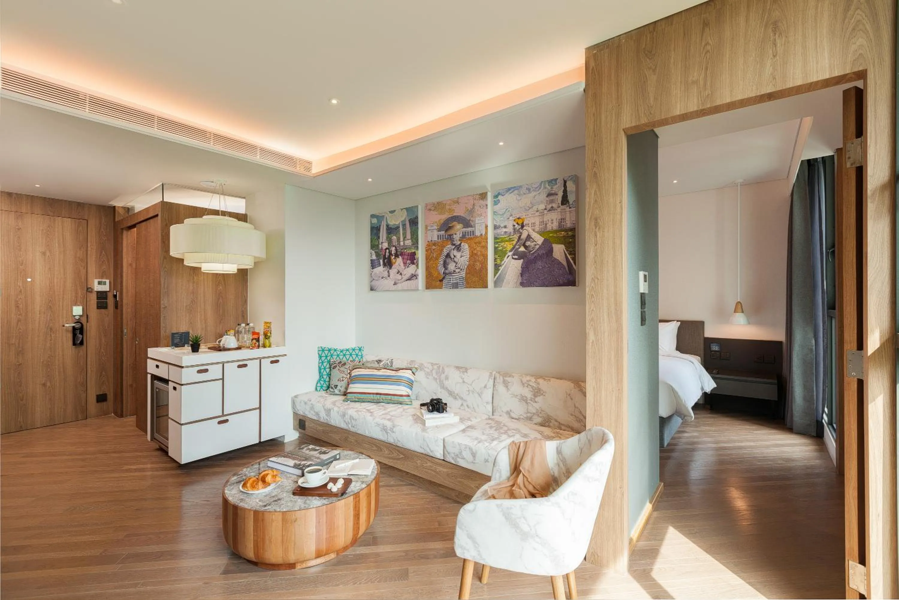 Living room in Volve Hotel Bangkok