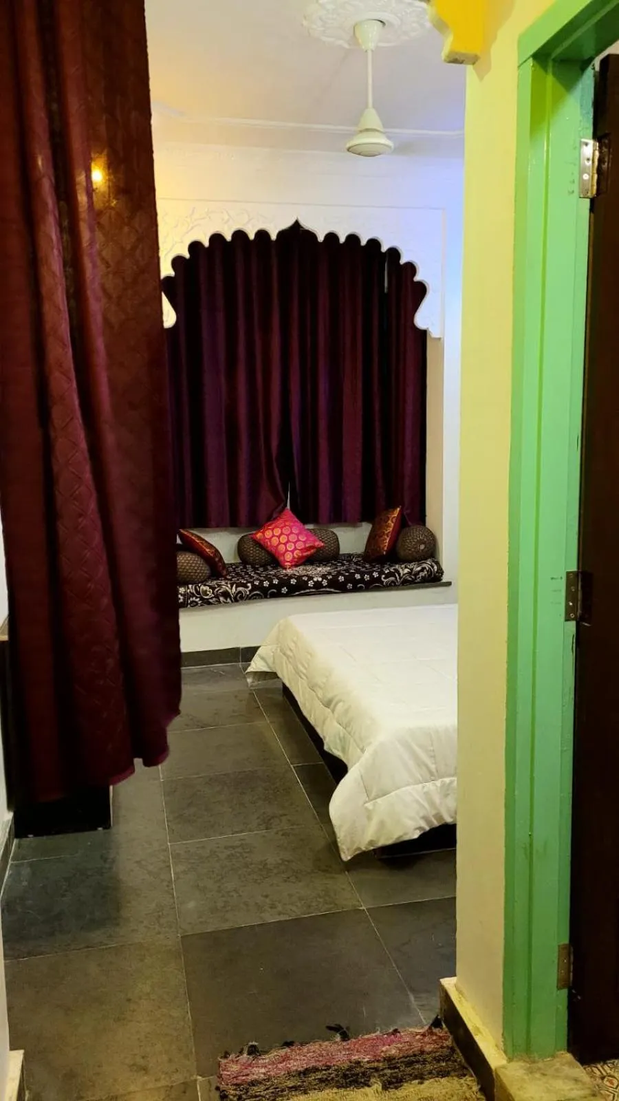 Bedroom, Bed in Hotel Bundi House