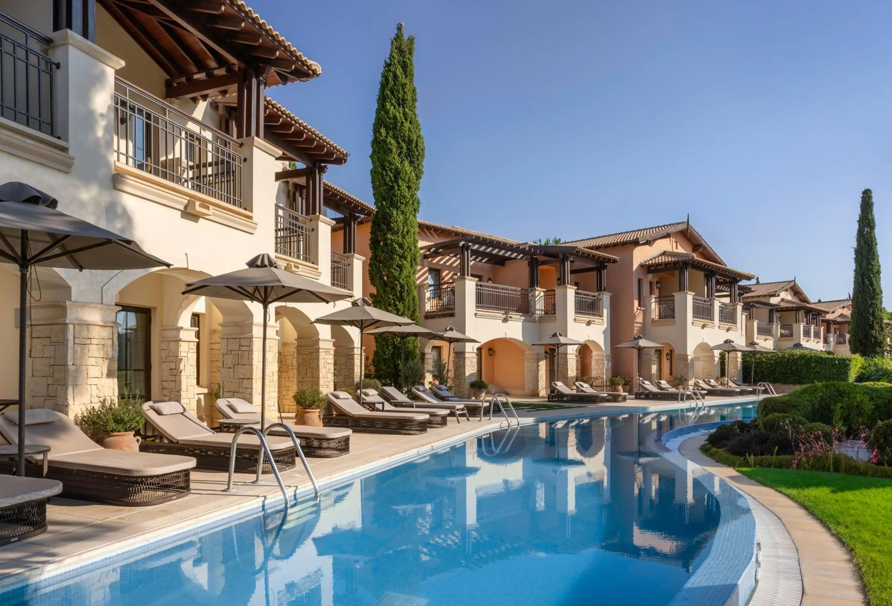 Pool view in Aphrodite Hills Hotel