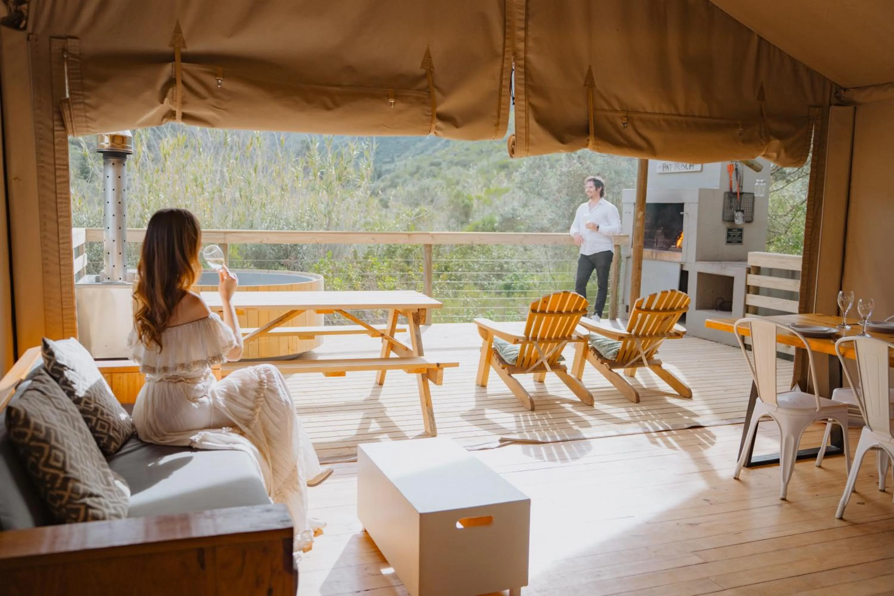 BBQ facilities in AfriCamps at Pat Busch