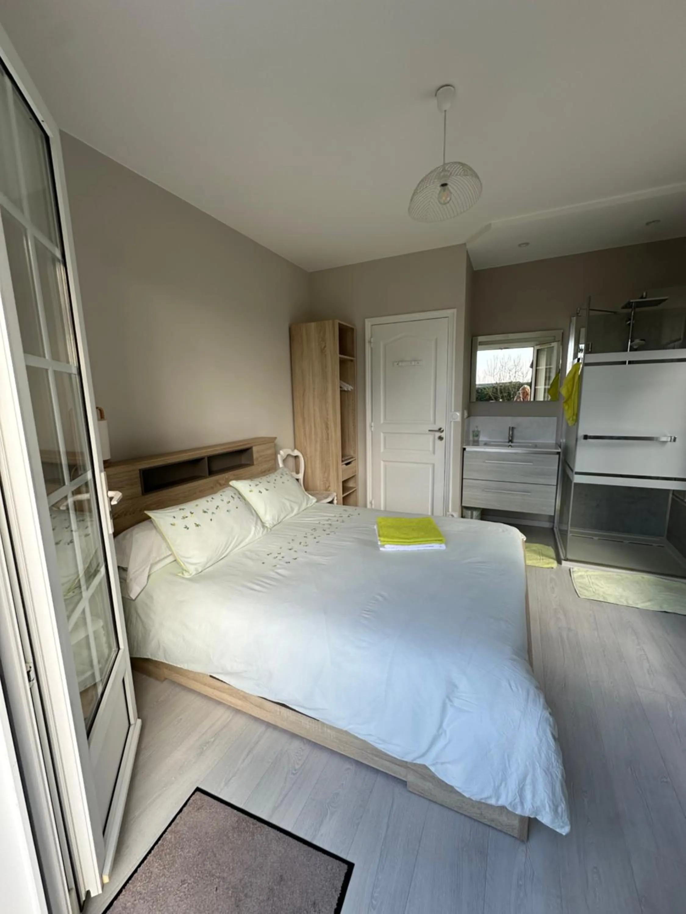 Photo of the whole room, Bed in Chambres d'hôtes Le Bignon dans les Alpes Mancelles