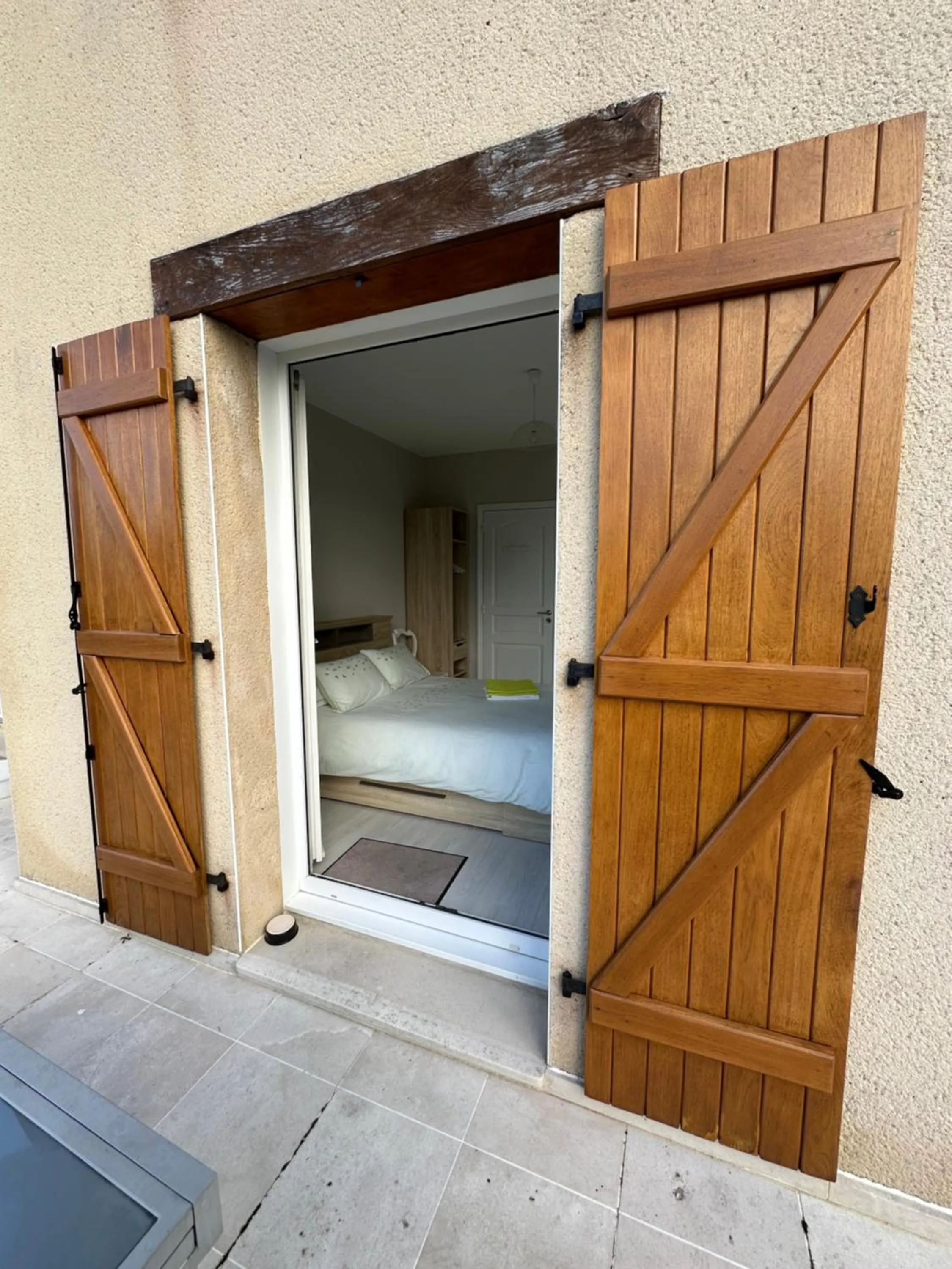 Bed in Chambres d'hôtes Le Bignon dans les Alpes Mancelles