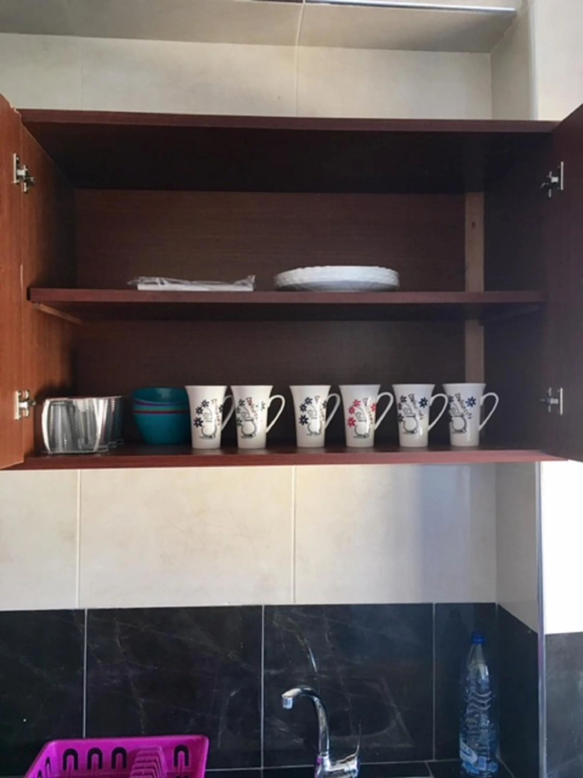 Kitchen or kitchenette in Appart Hotel Tanger Paname