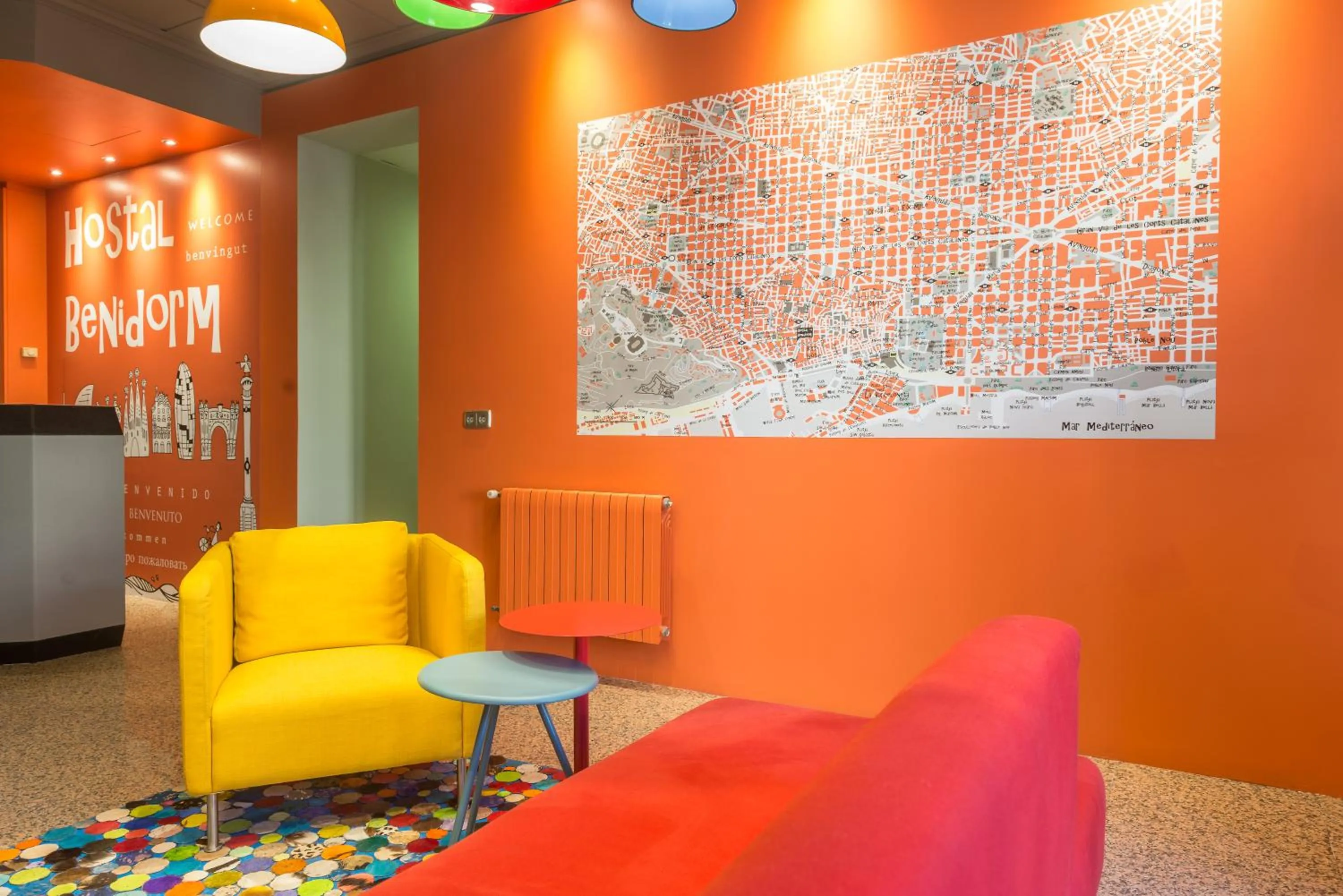 Lobby or reception in Hostal Benidorm